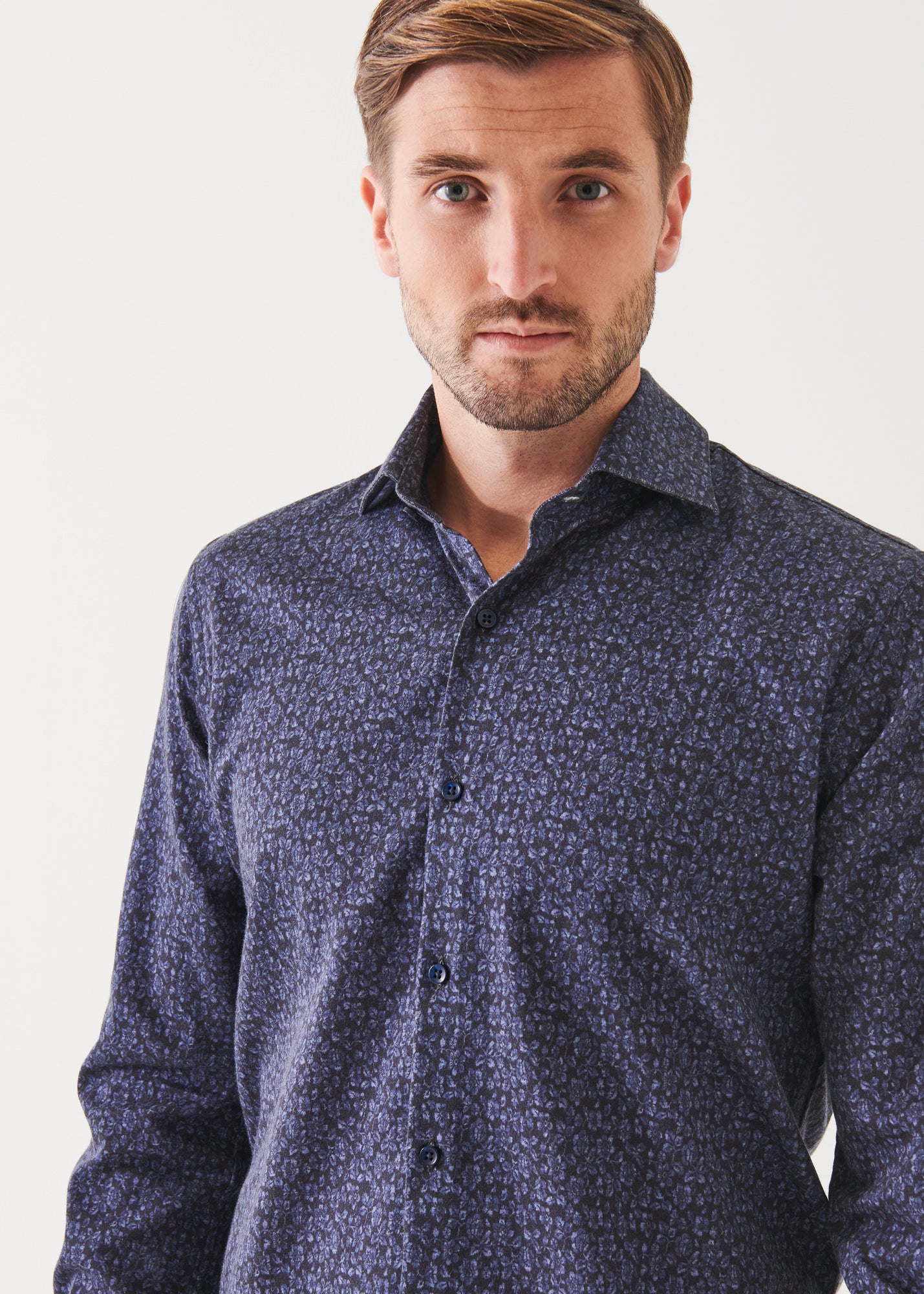 FLORAL PRINT COTTON SHIRT | PATRICK ASSARAF.