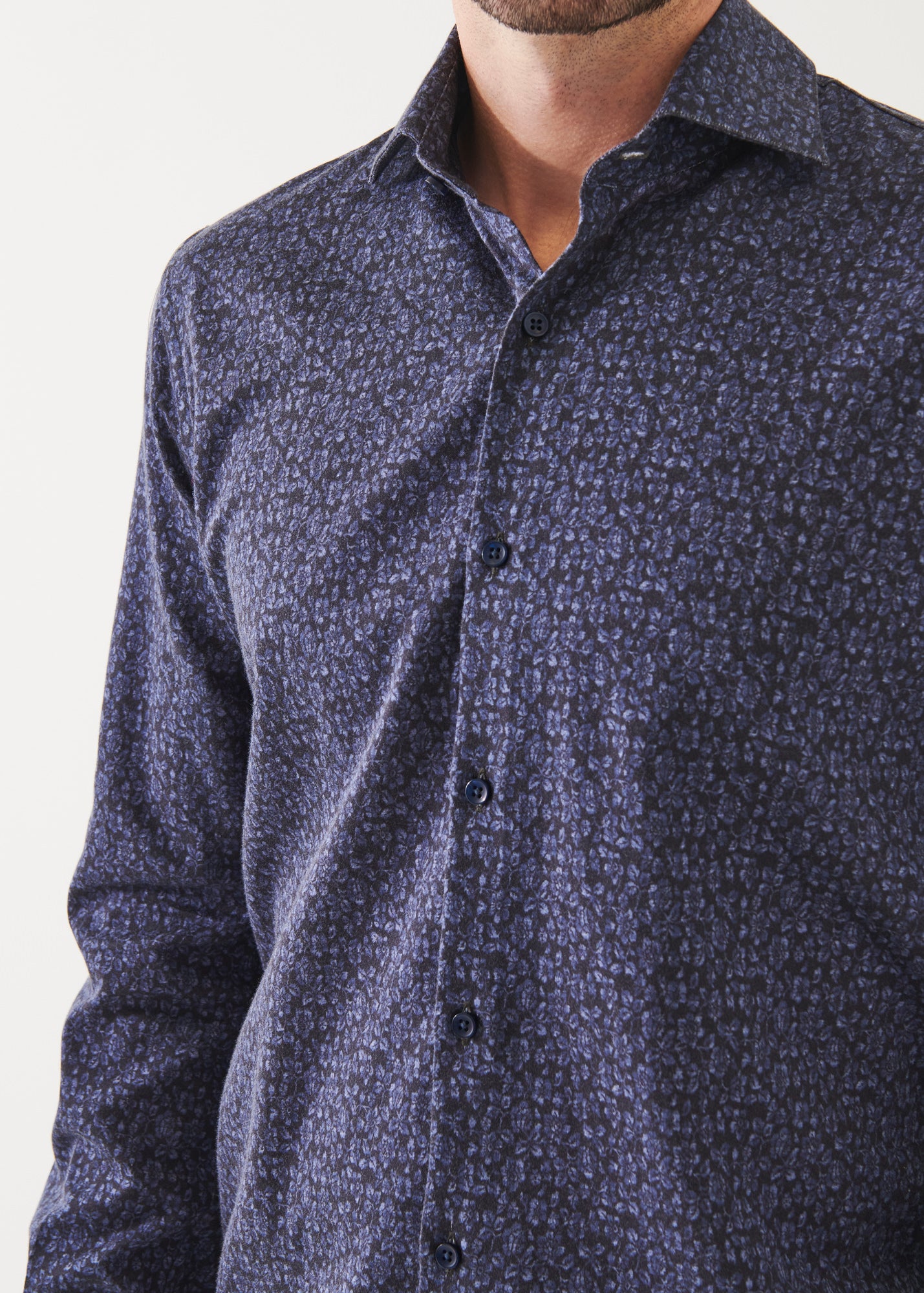 FLORAL PRINT COTTON SHIRT | PATRICK ASSARAF.