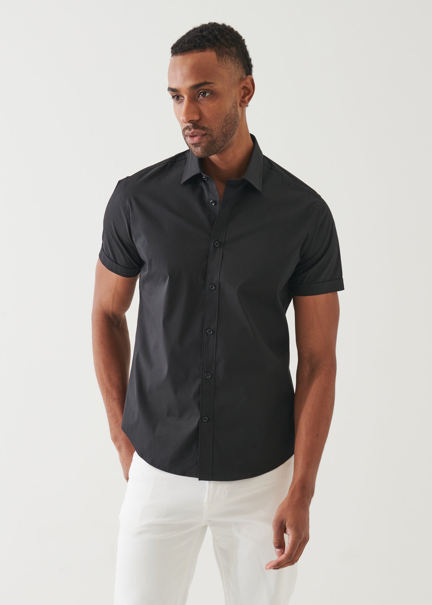 Cotton Stretch Shirt - PATRICK ASSARAF