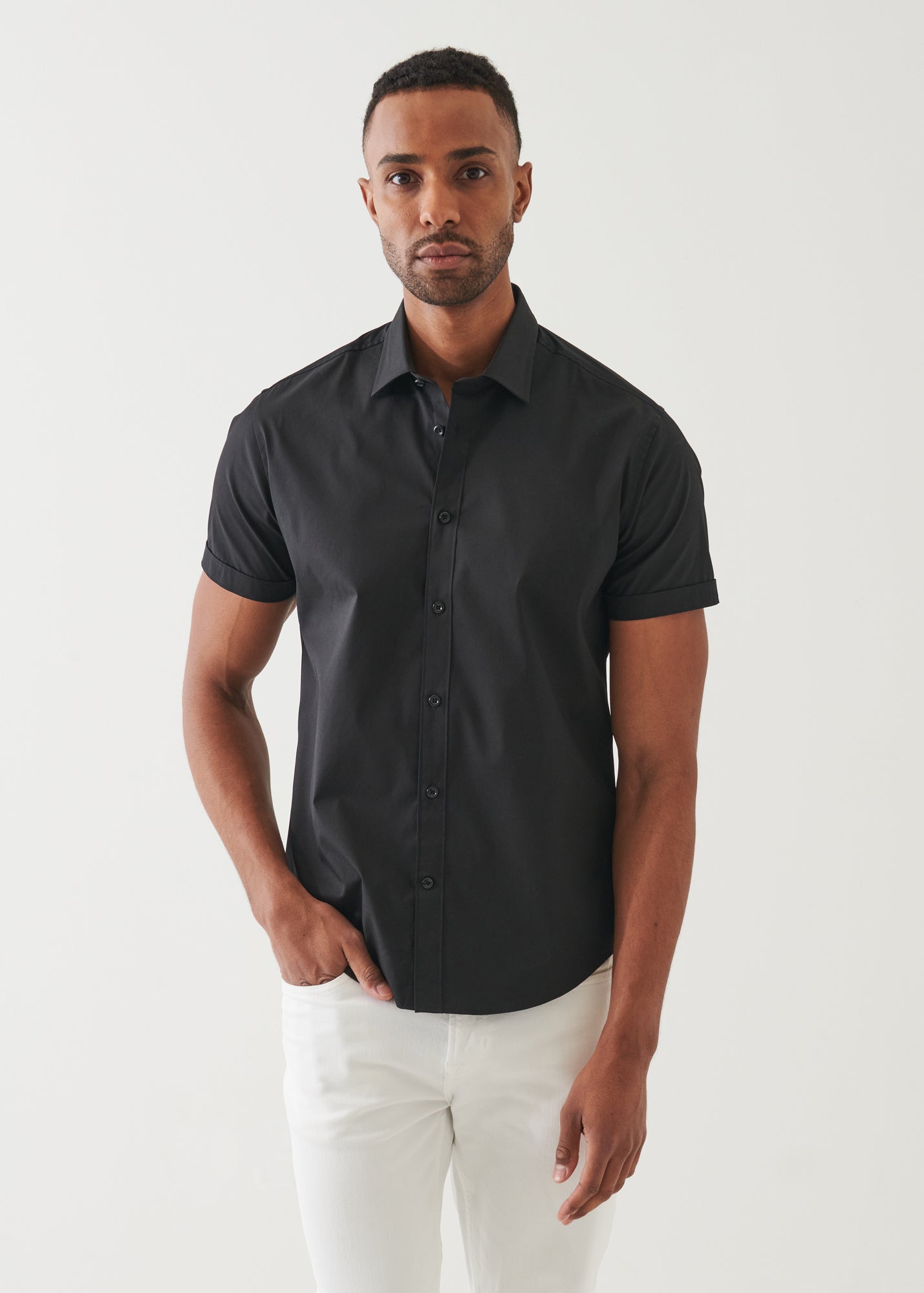 Cotton Stretch Shirt - PATRICK ASSARAF