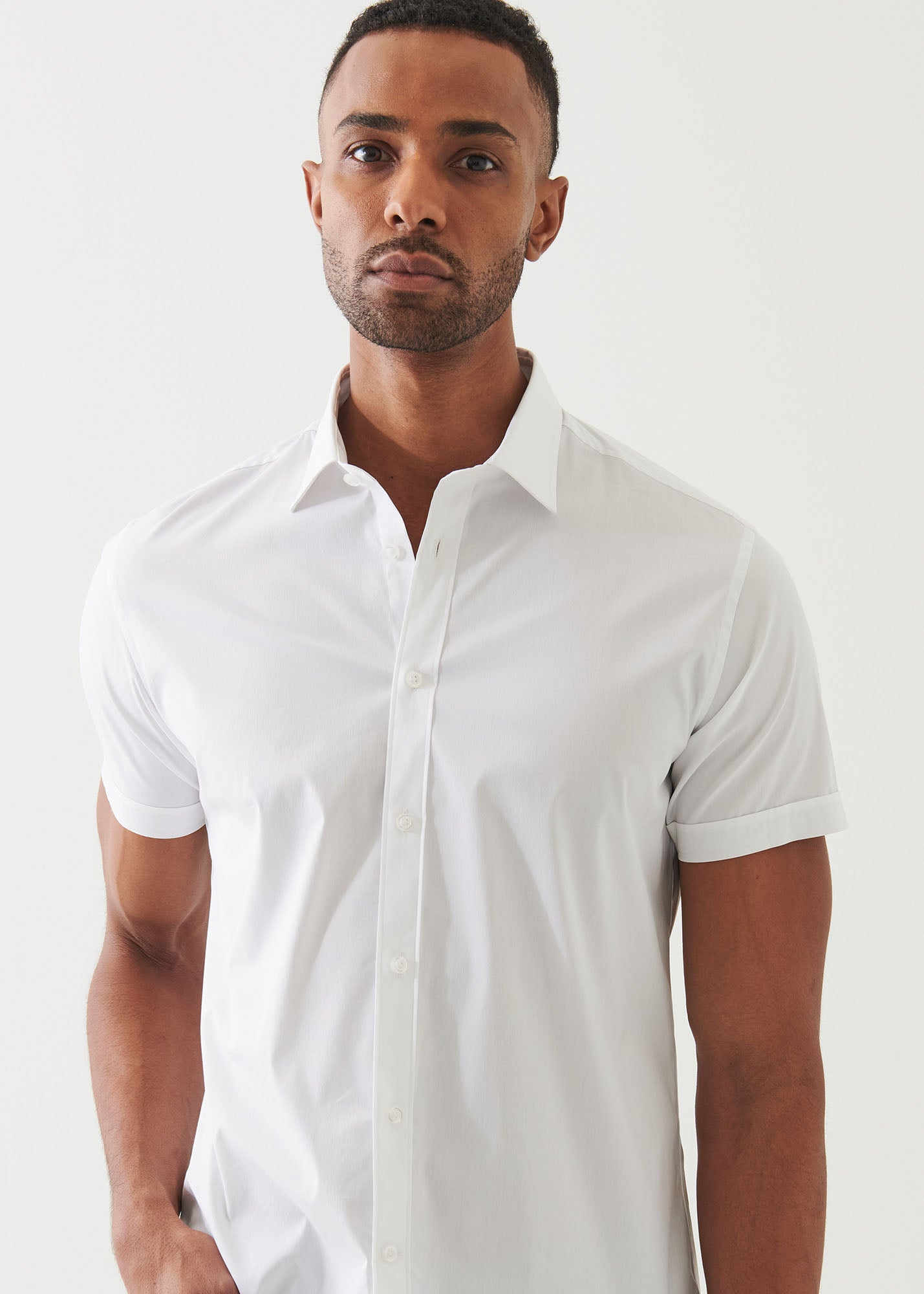 Cotton Stretch Shirt - PATRICK ASSARAF
