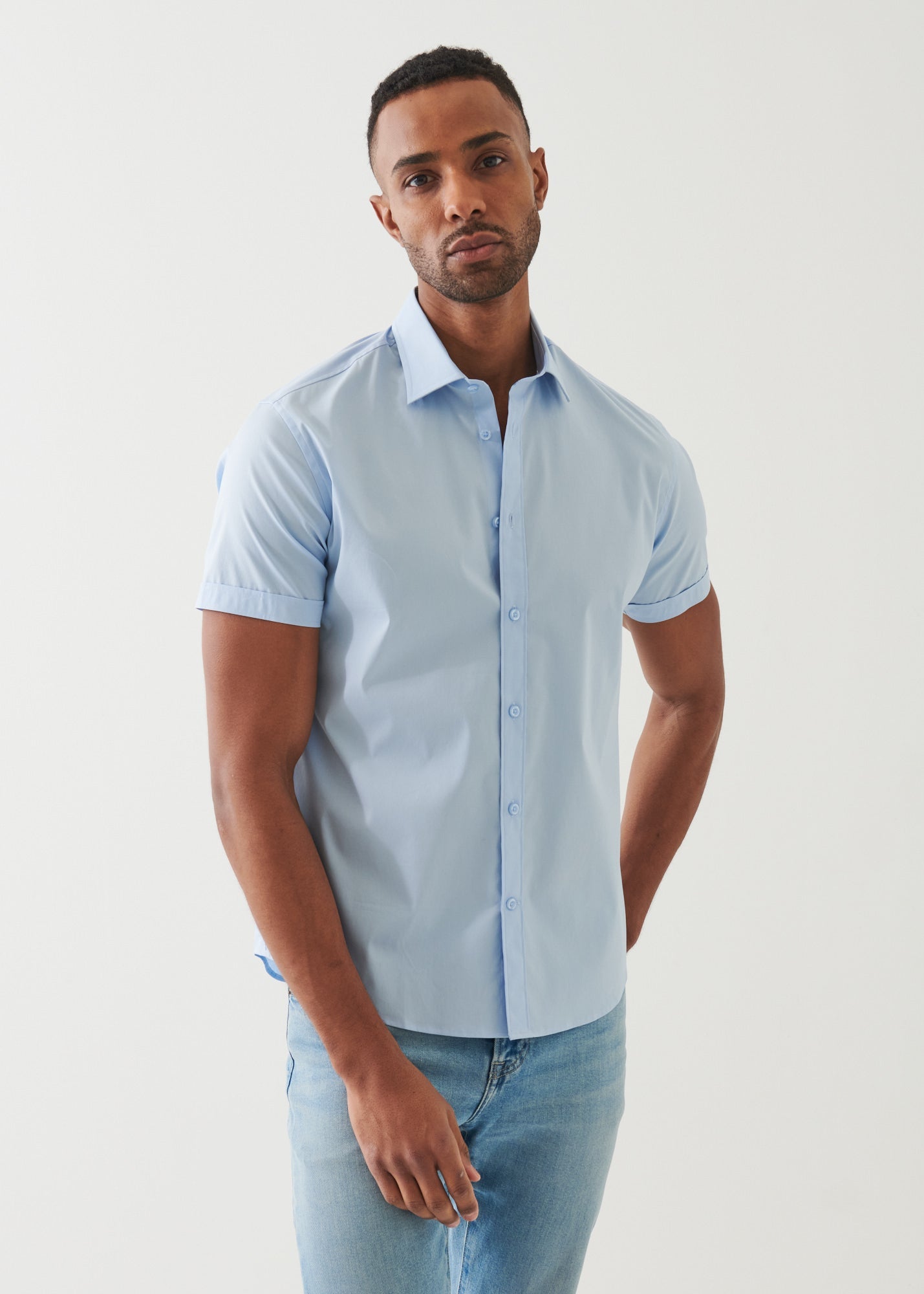 Cotton Stretch Shirt - PATRICK ASSARAF