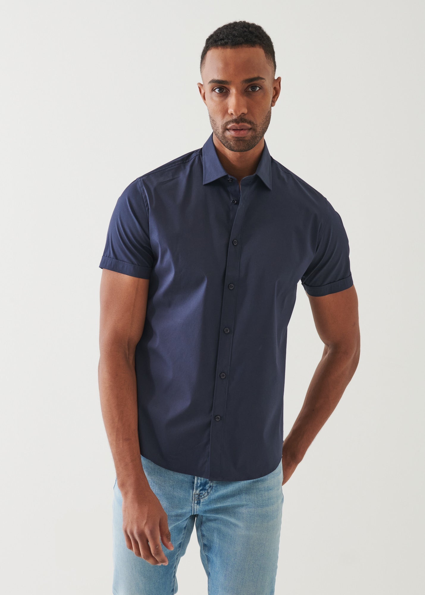 Cotton Stretch Shirt - PATRICK ASSARAF
