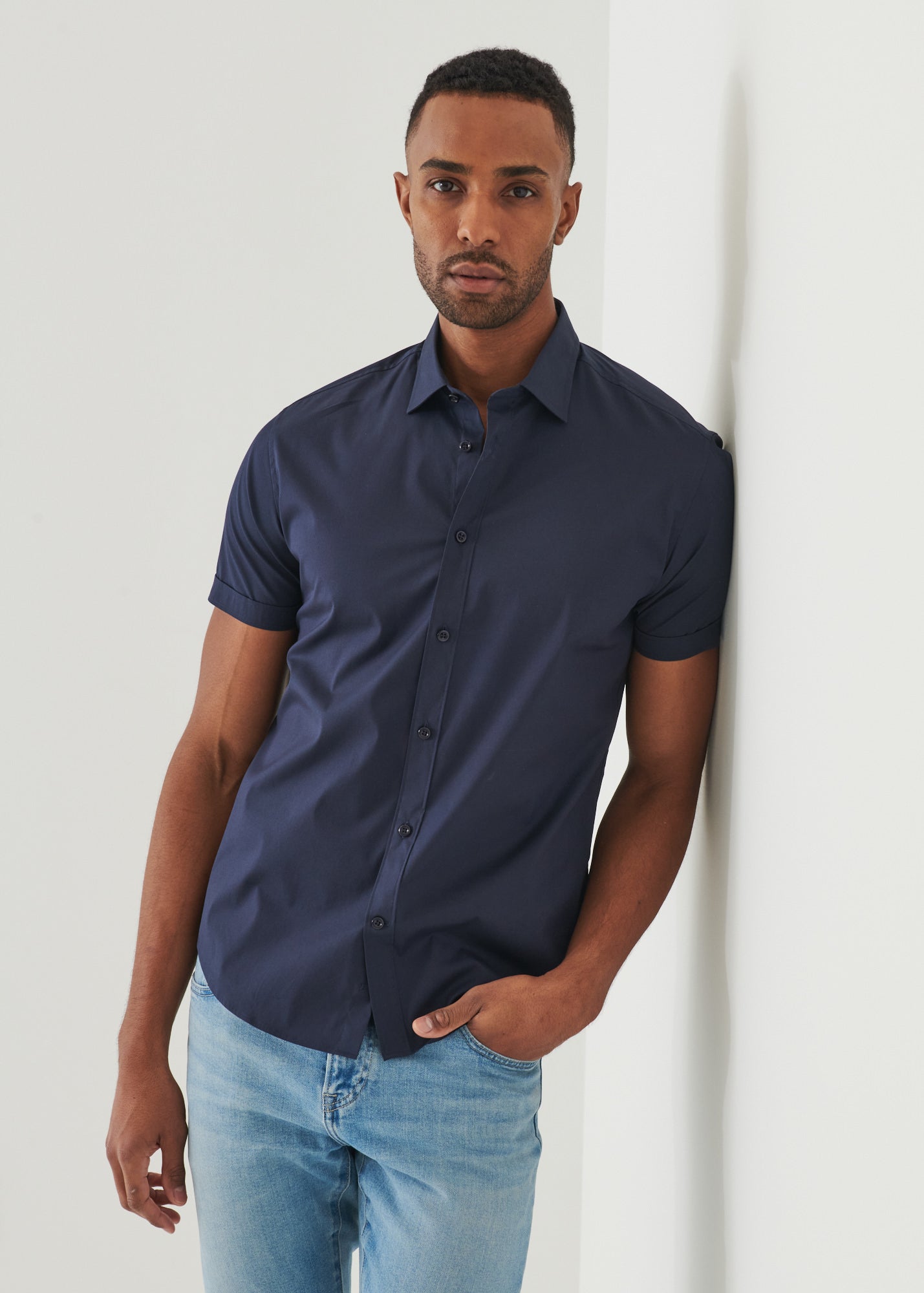 Cotton Stretch Shirt - PATRICK ASSARAF