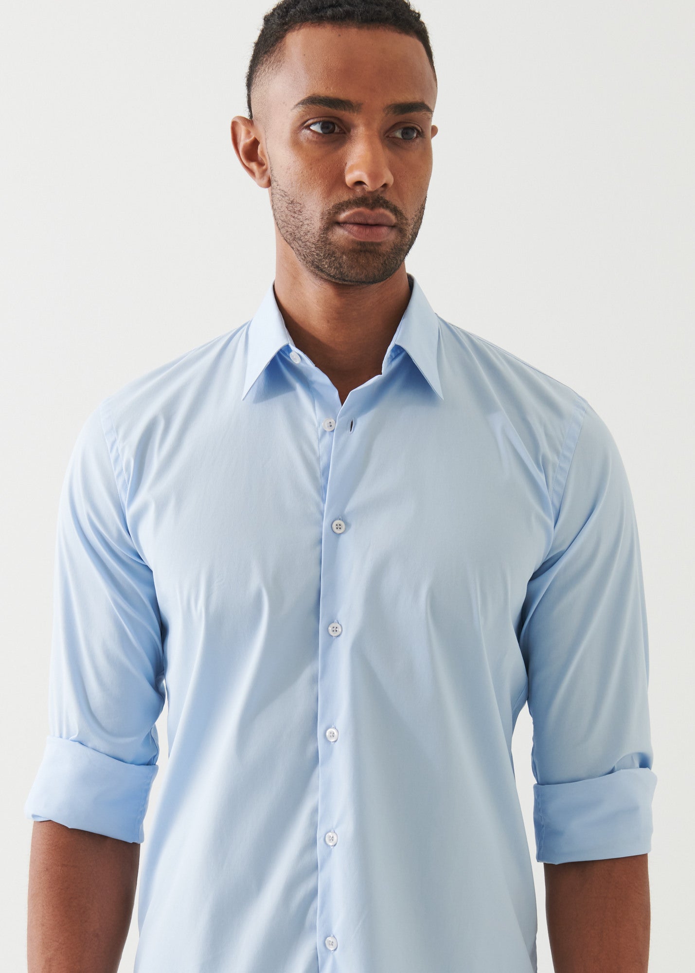 Cotton Stretch Darted Shirt - PATRICK ASSARAF