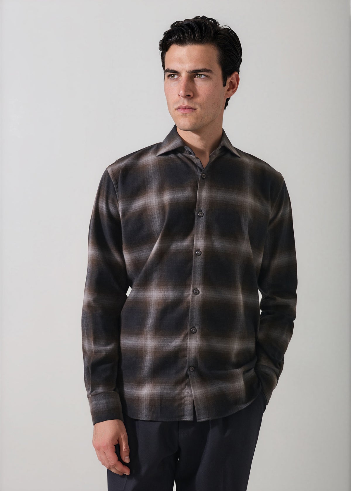 Ombre Check Shirt - PATRICK ASSARAF