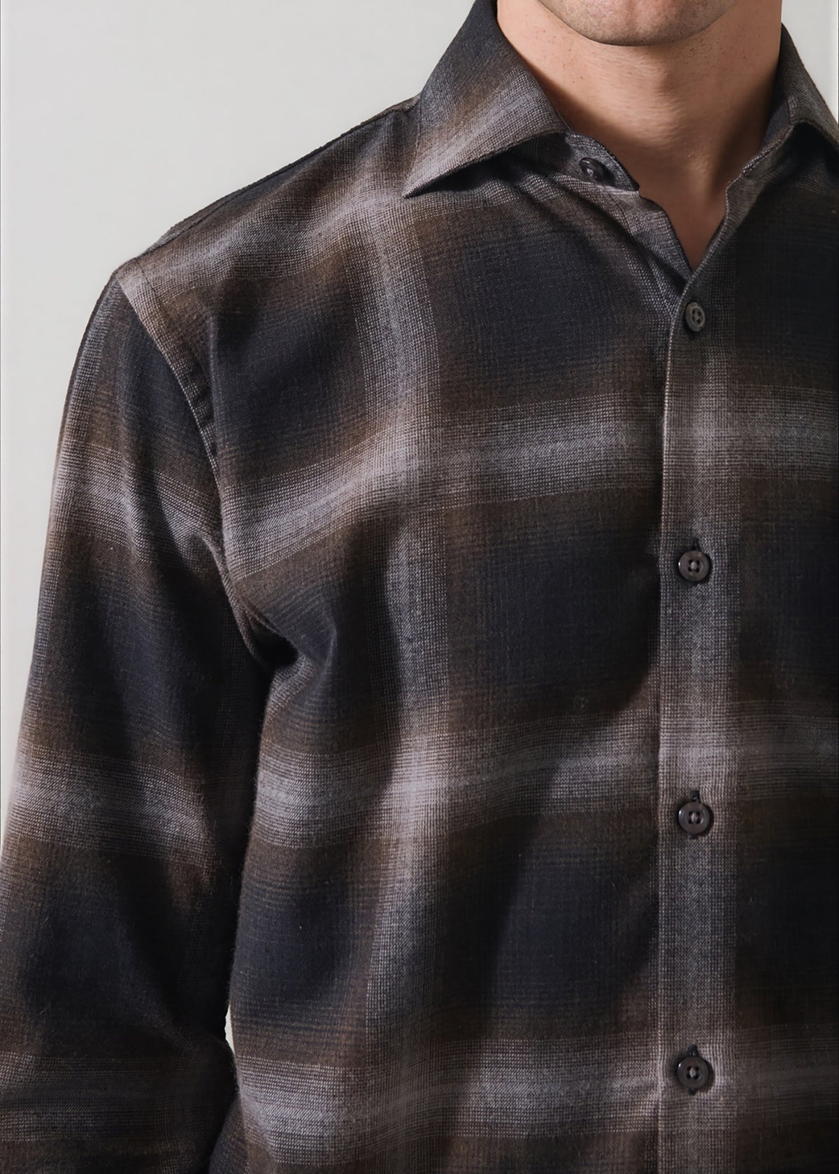 Ombre Check Shirt - PATRICK ASSARAF