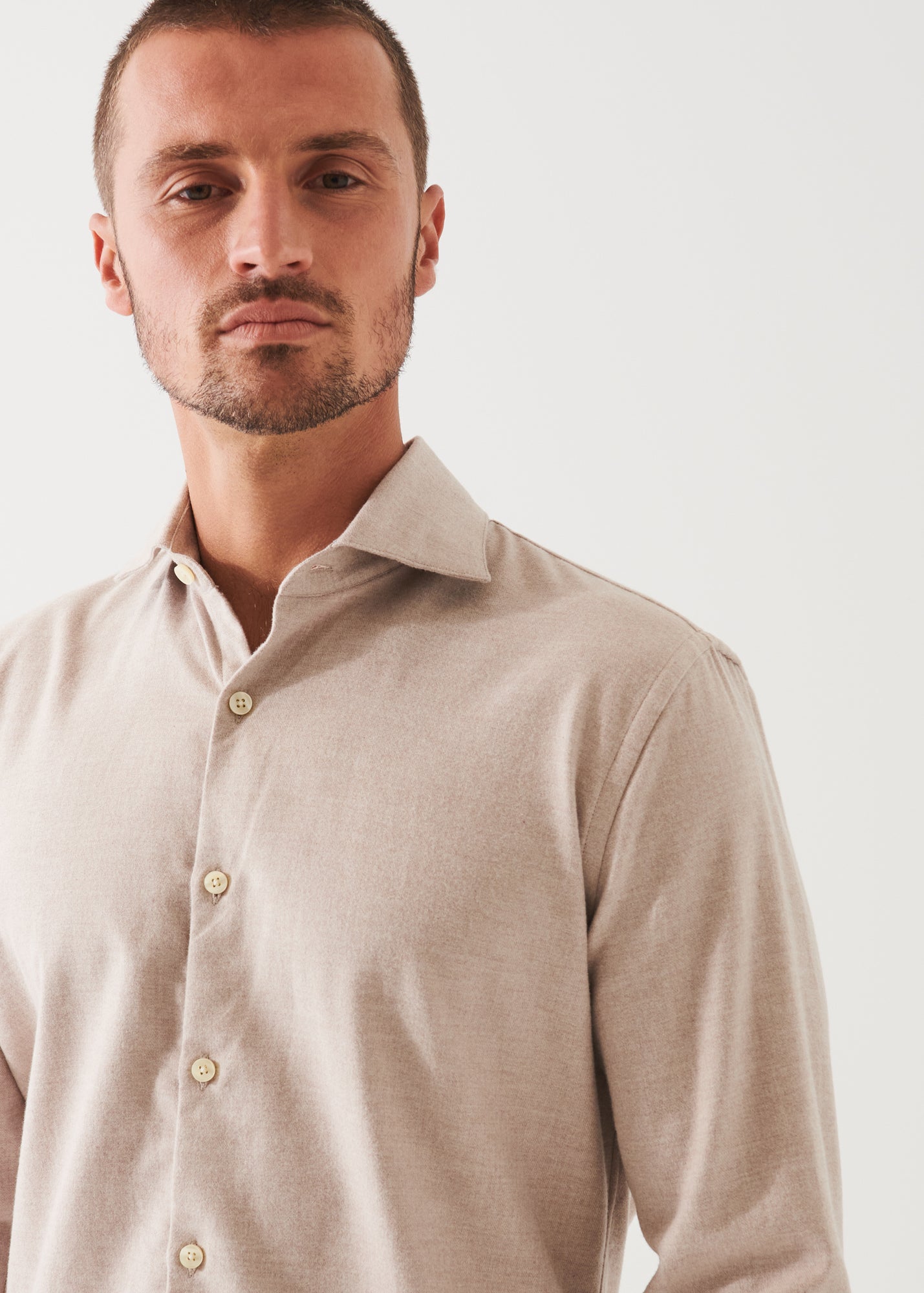 MELANGE FLANNEL SHIRT | PATRICK ASSARAF.