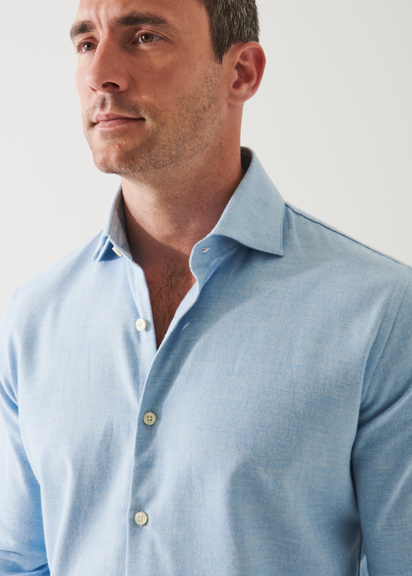 MELANGE FLANNEL SHIRT | PATRICK ASSARAF.