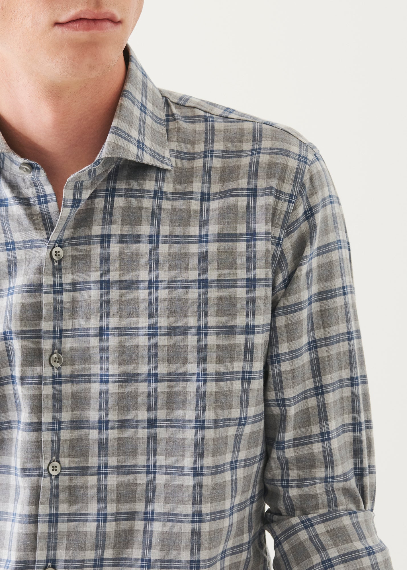 Flannel Check Button Up Shirt - PATRICK ASSARAF