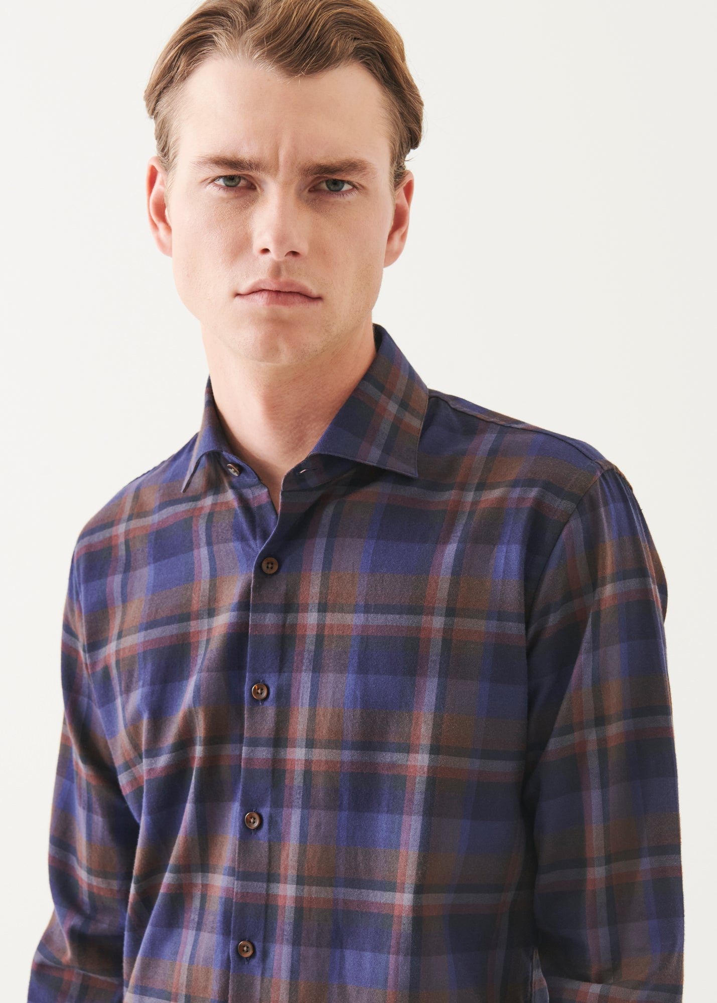 Flannel Plaid Button Up Shirt - PATRICK ASSARAF