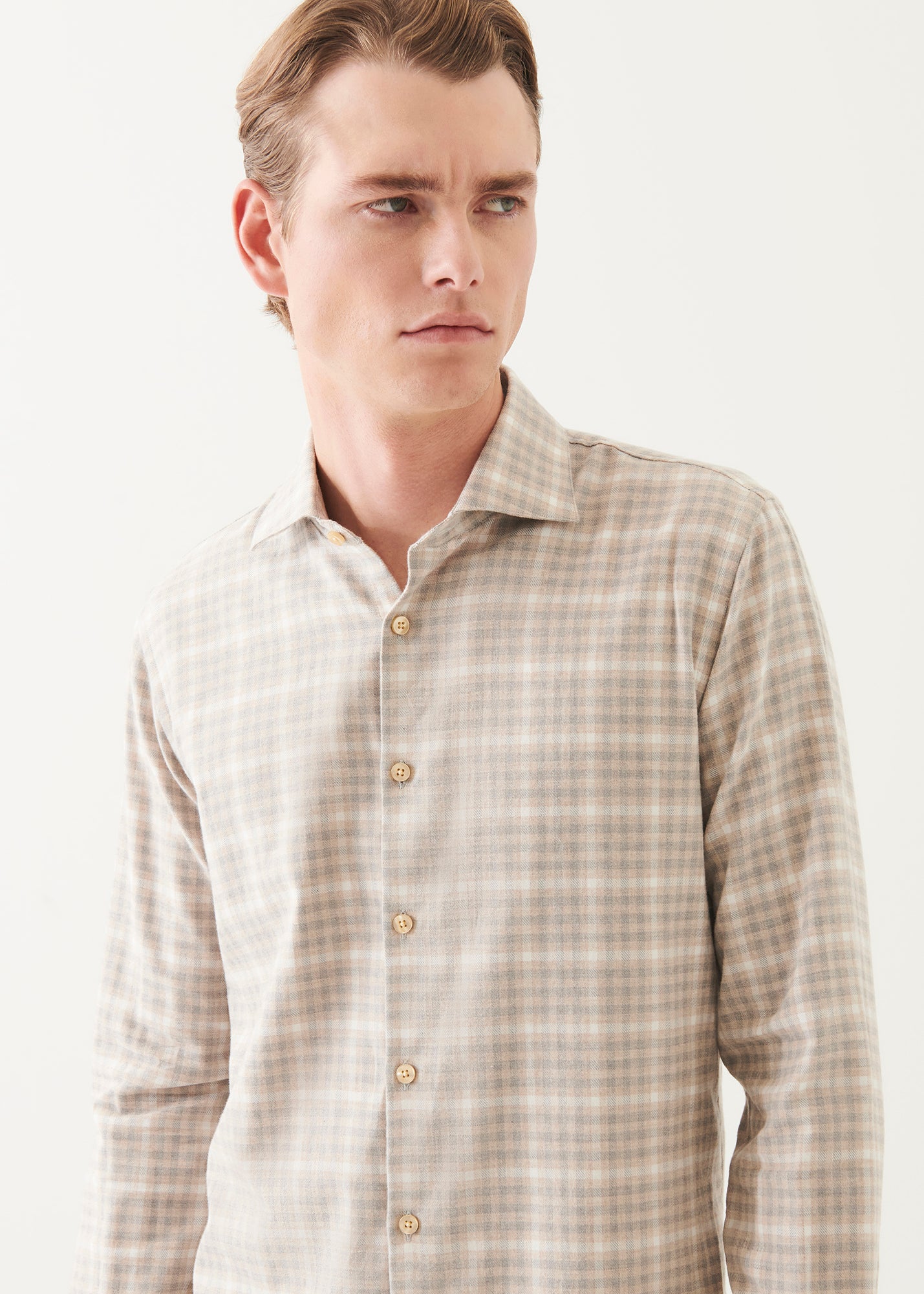 Flannel Plaid Button Up Shirt - PATRICK ASSARAF