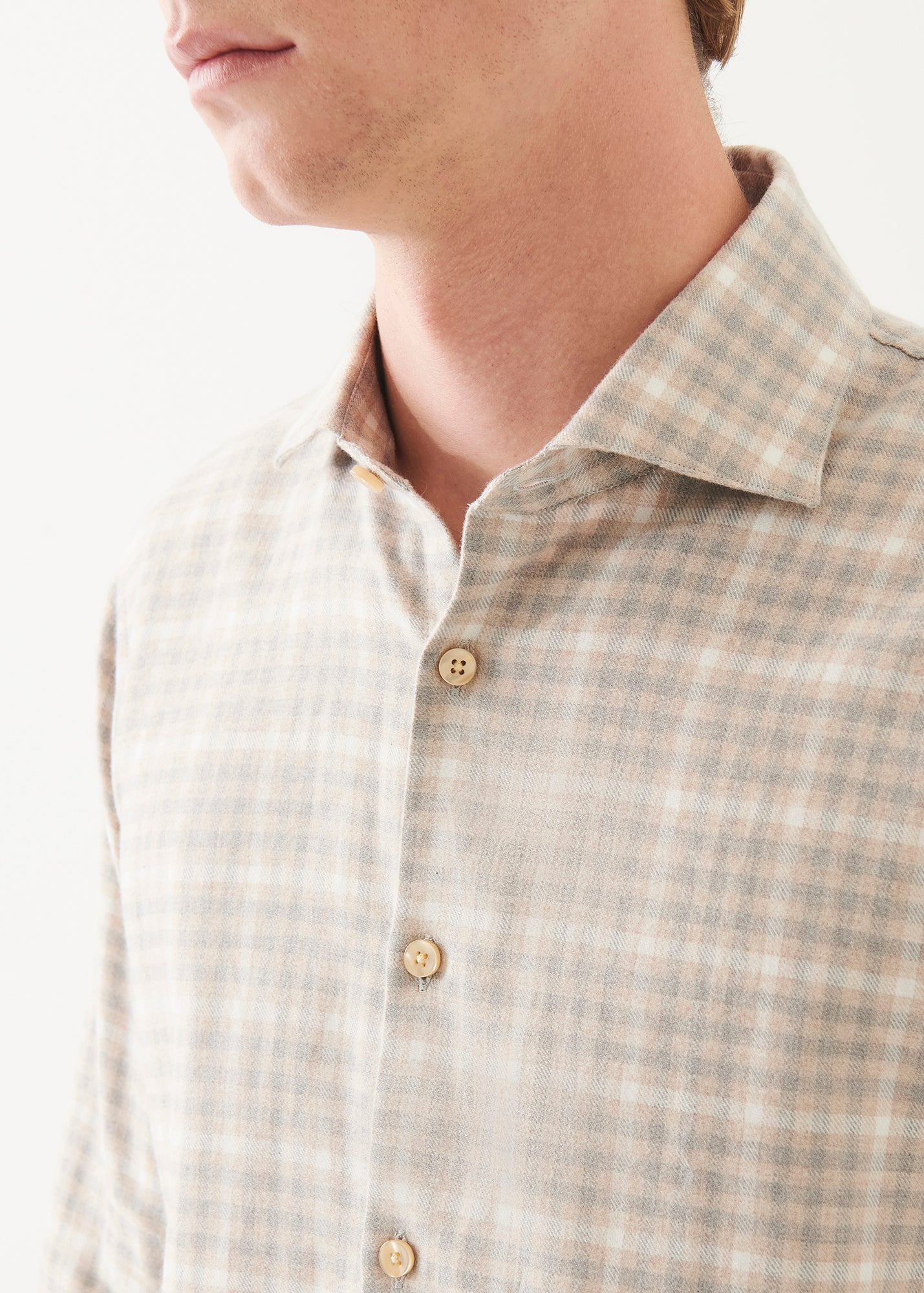 Flannel Plaid Button Up Shirt - PATRICK ASSARAF