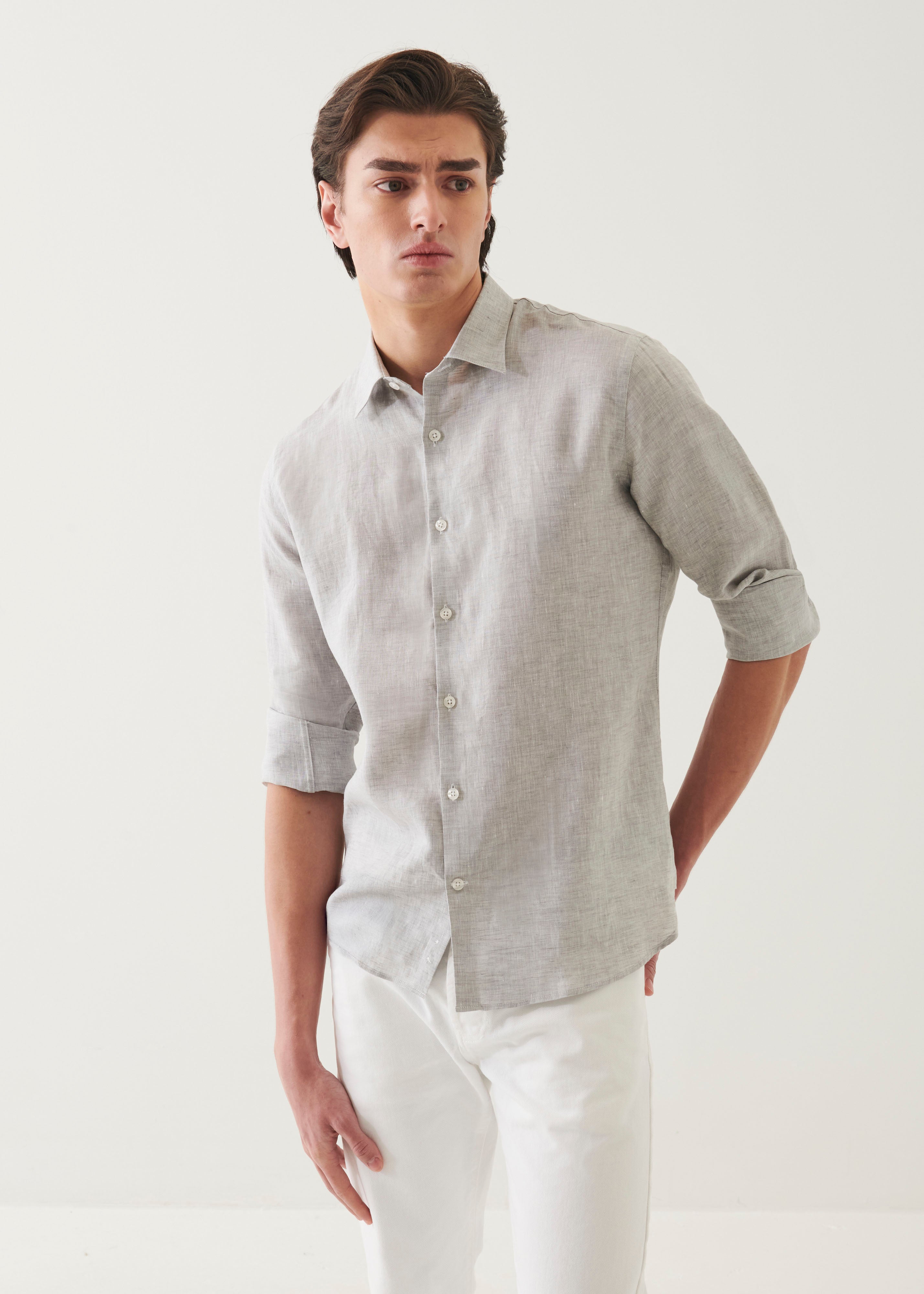 Linen Chambray Shirt - PATRICK ASSARAF