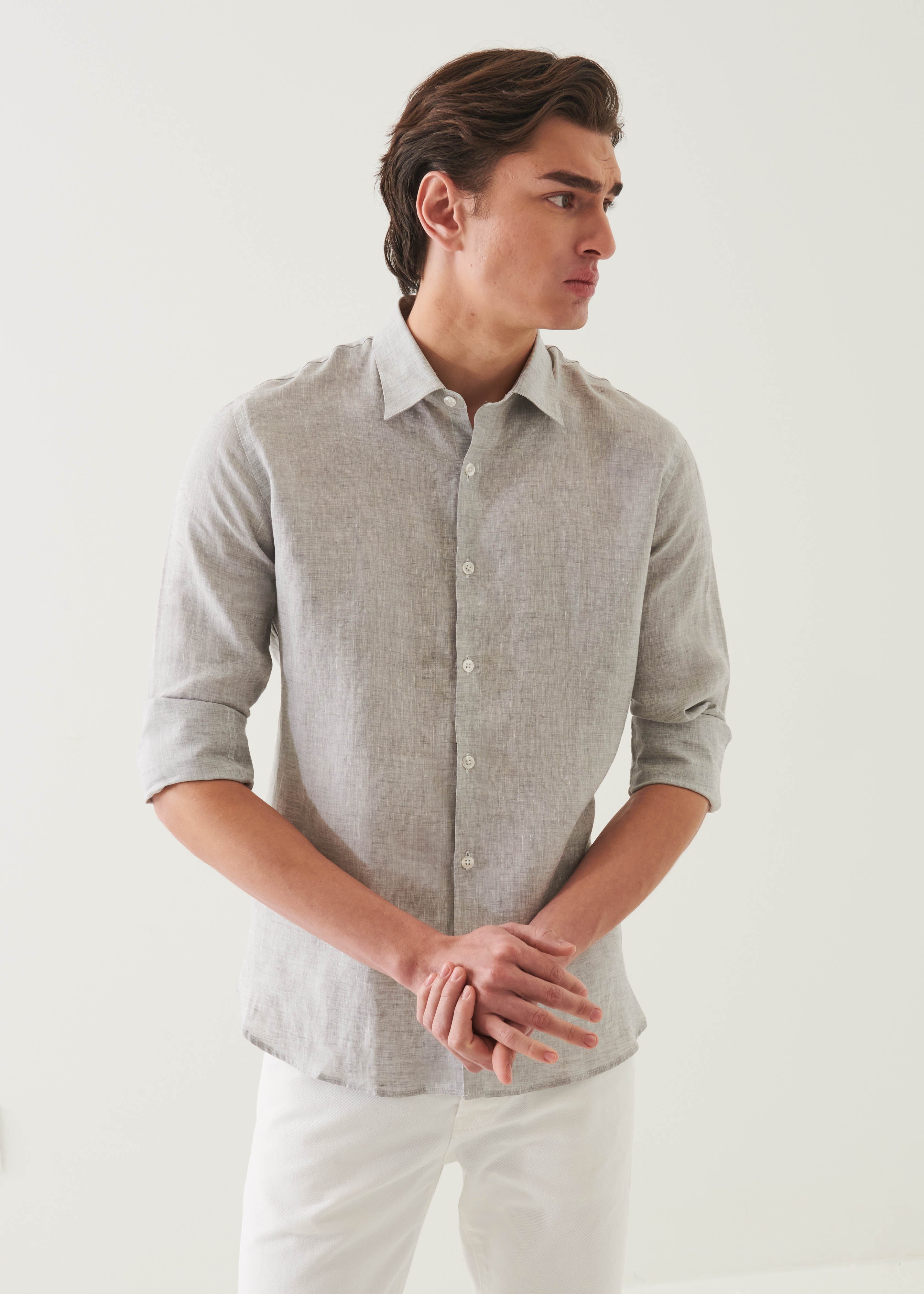 Linen Chambray Shirt - PATRICK ASSARAF