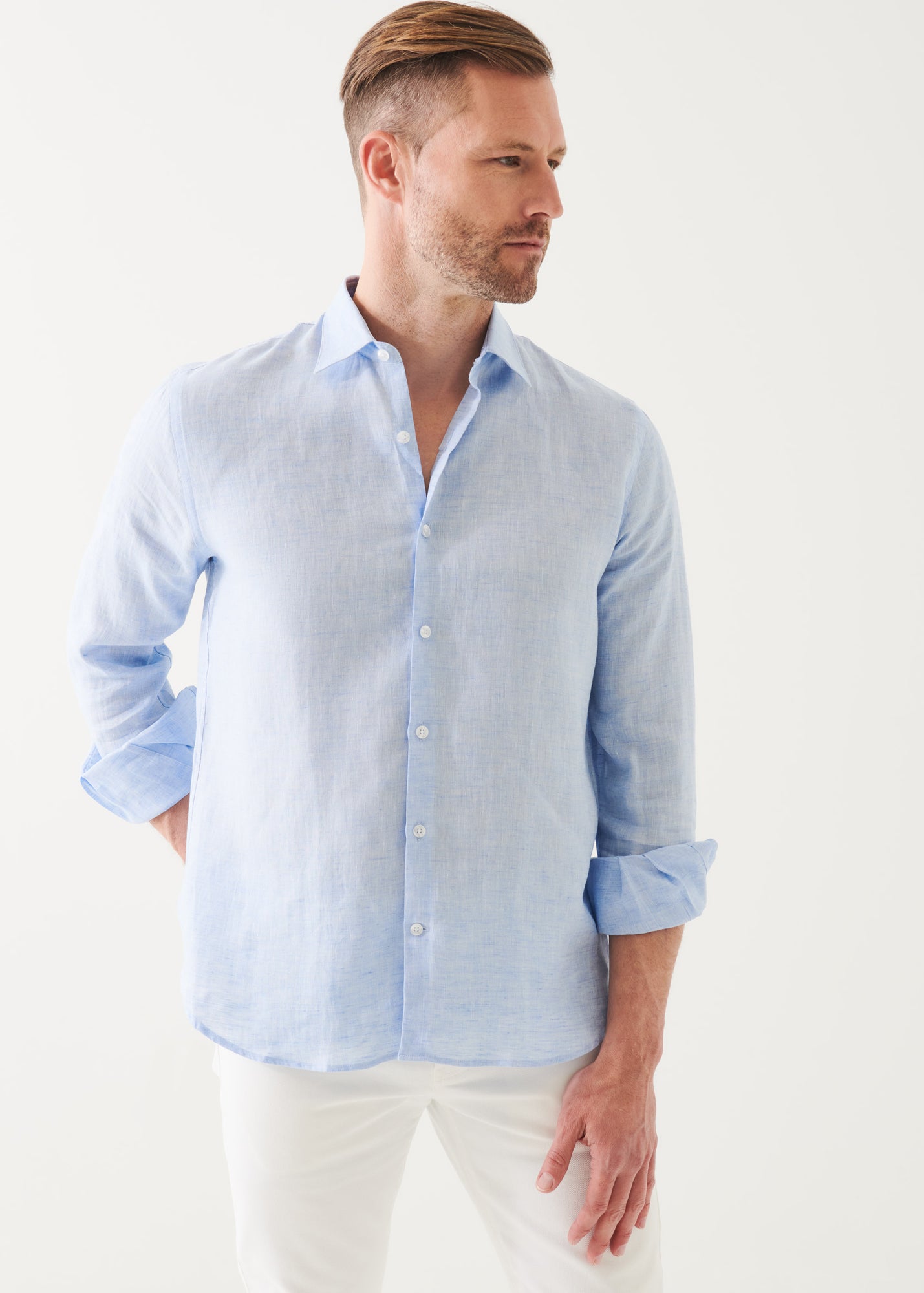 Linen Chambray Shirt - PATRICK ASSARAF