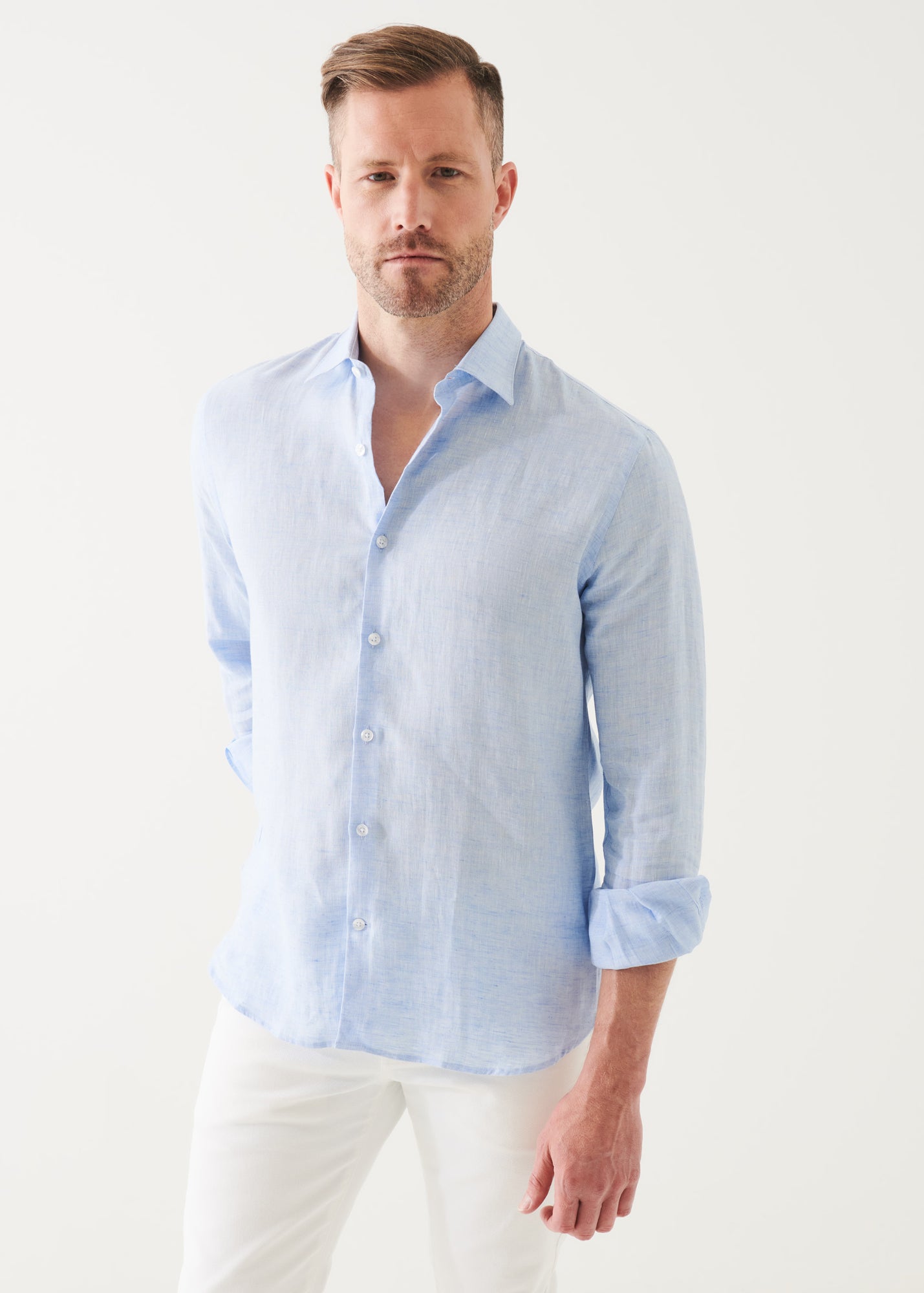 Linen Chambray Shirt - PATRICK ASSARAF