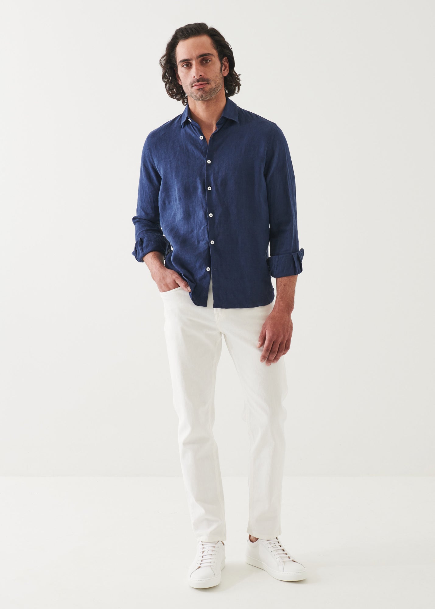 Linen Chambray Shirt - PATRICK ASSARAF