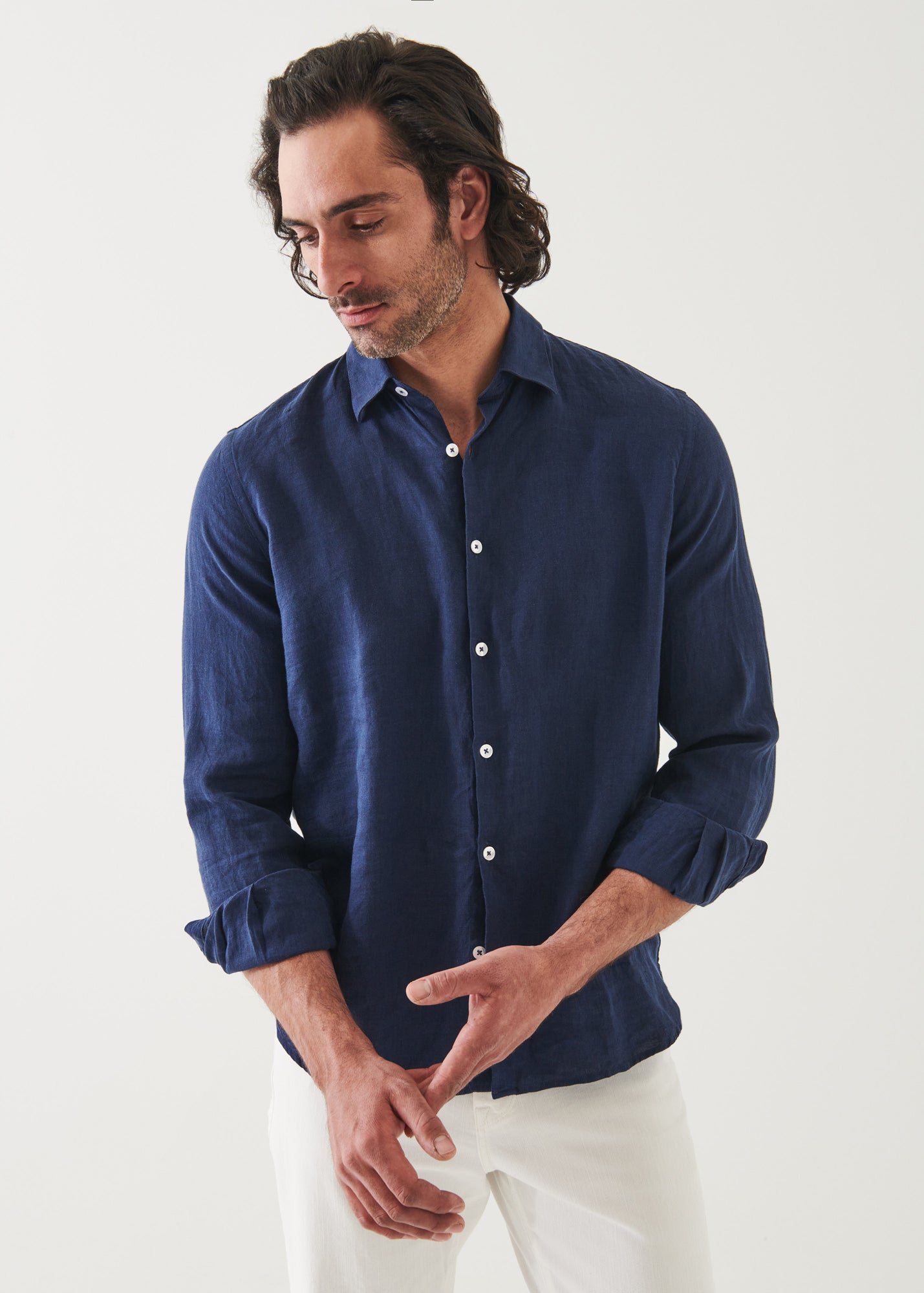 Linen Chambray Shirt - PATRICK ASSARAF