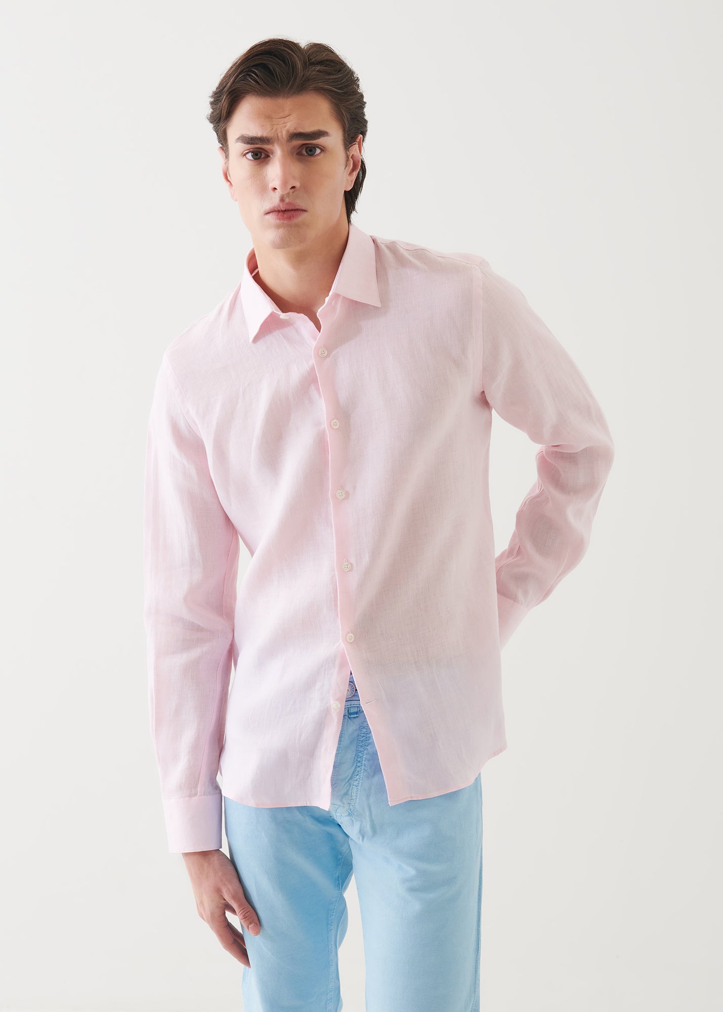 Linen Chambray Shirt - PATRICK ASSARAF