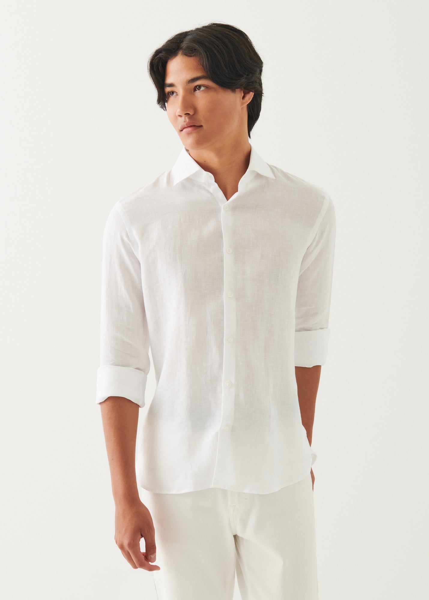 Linen Chambray Shirt - PATRICK ASSARAF