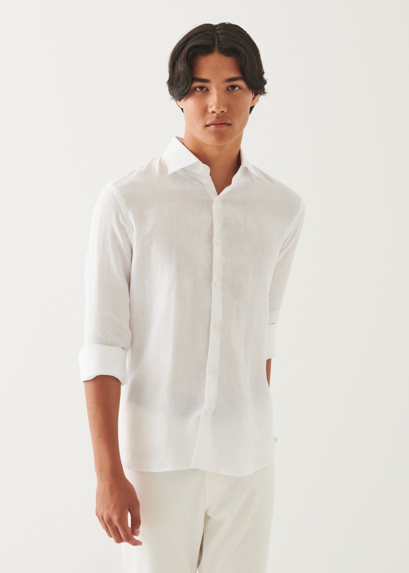 Linen Chambray Shirt - PATRICK ASSARAF