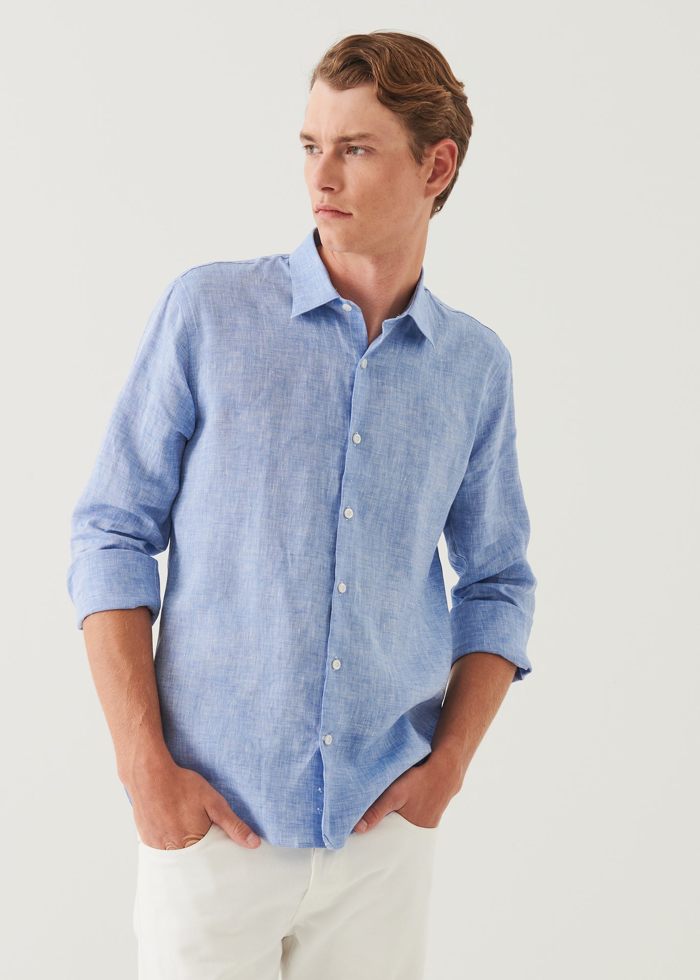 Linen Chambray Shirt - PATRICK ASSARAF