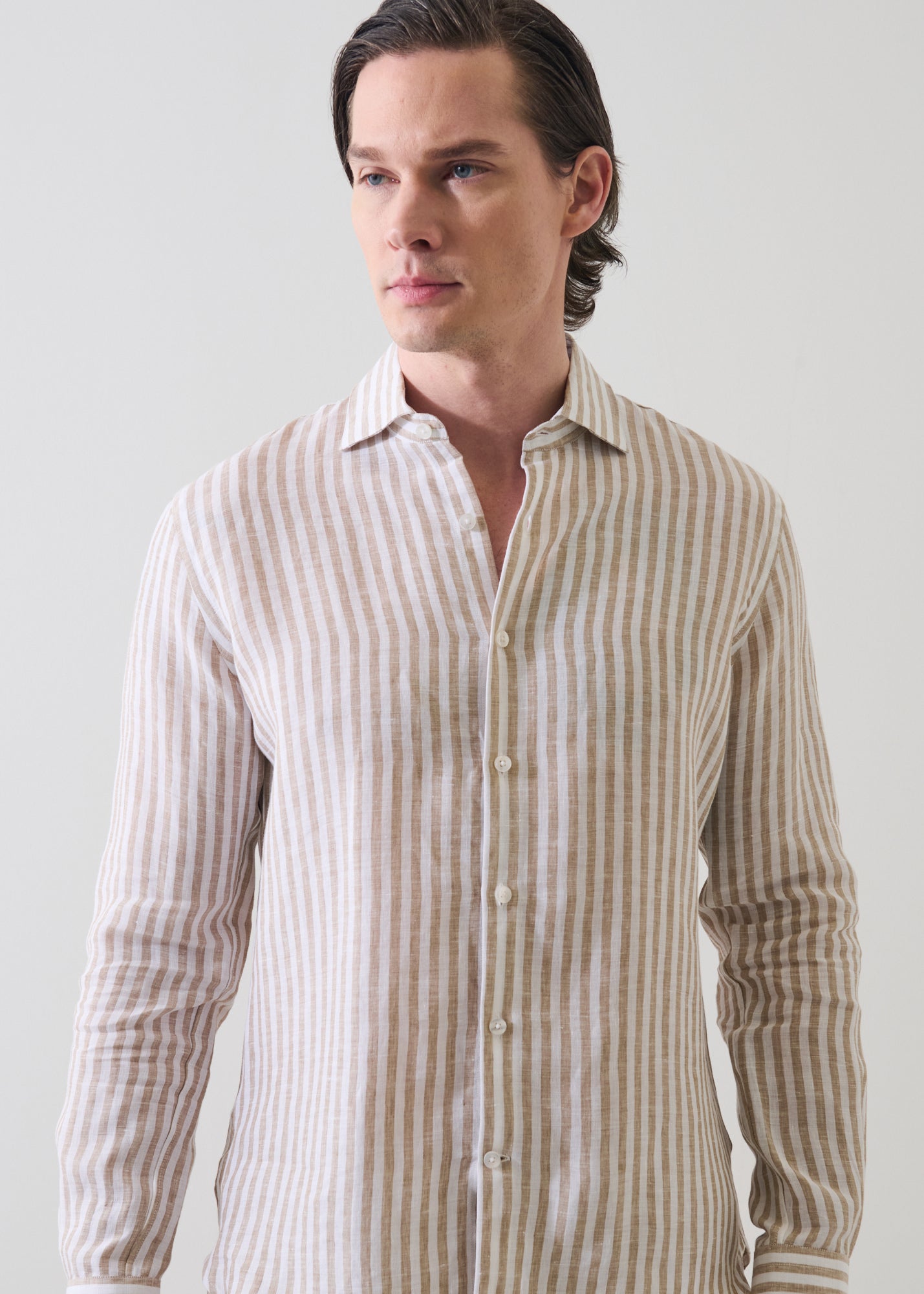 Bengal Stripe Linen Shirt - PATRICK ASSARAF