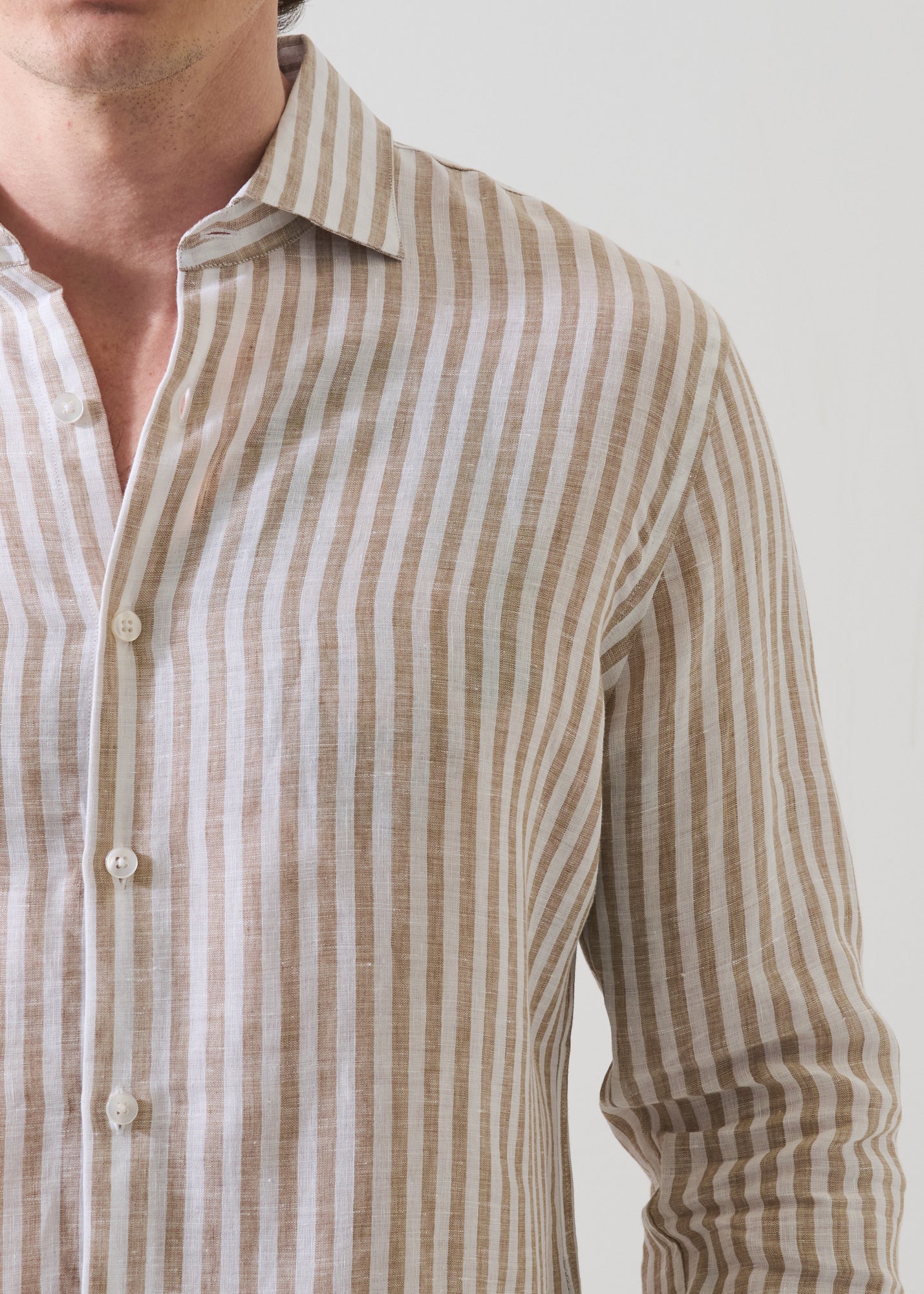 Bengal Stripe Linen Shirt - PATRICK ASSARAF