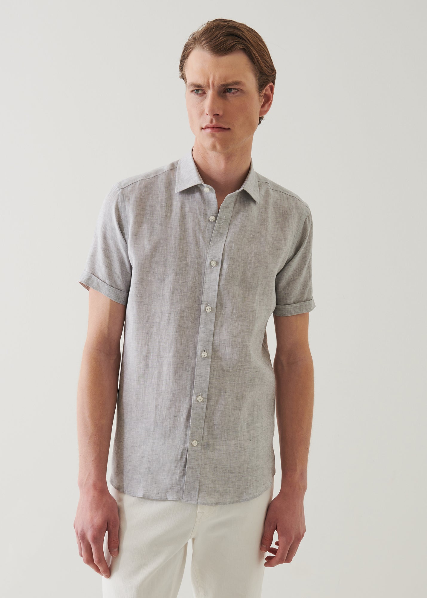 Short Sleeve Linen Shirt - PATRICK ASSARAF