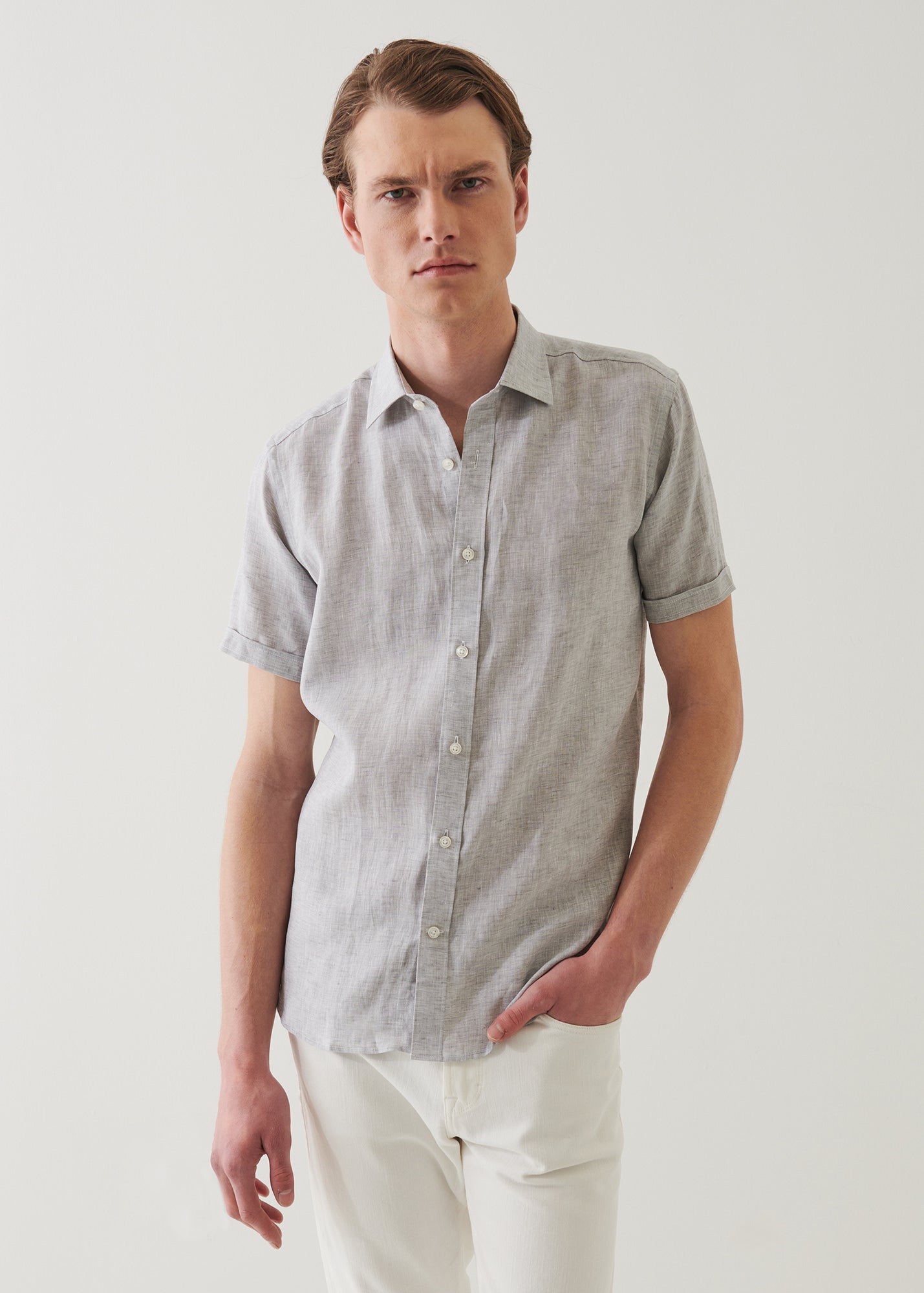 Short Sleeve Linen Shirt - PATRICK ASSARAF