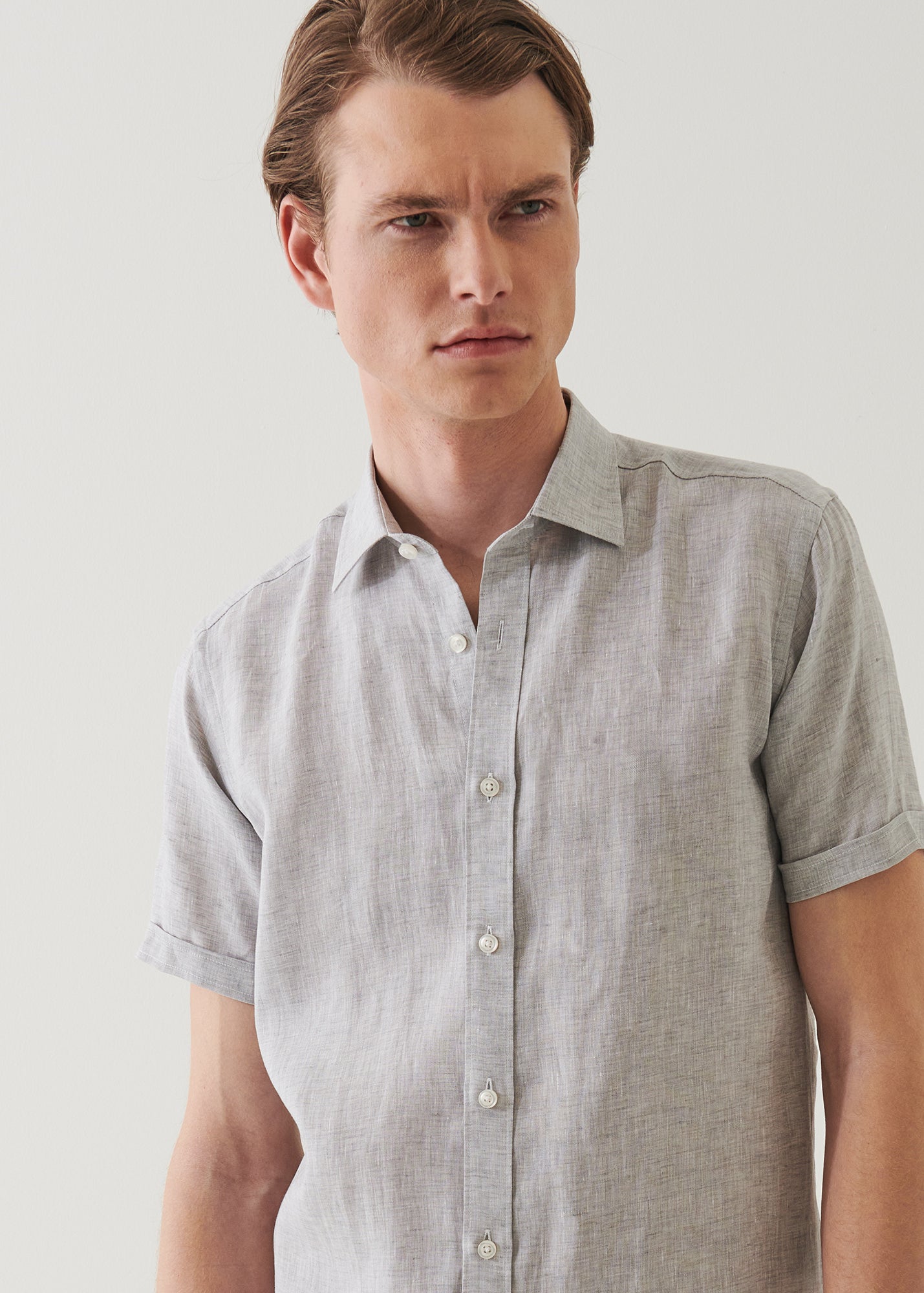 Short Sleeve Linen Shirt - PATRICK ASSARAF