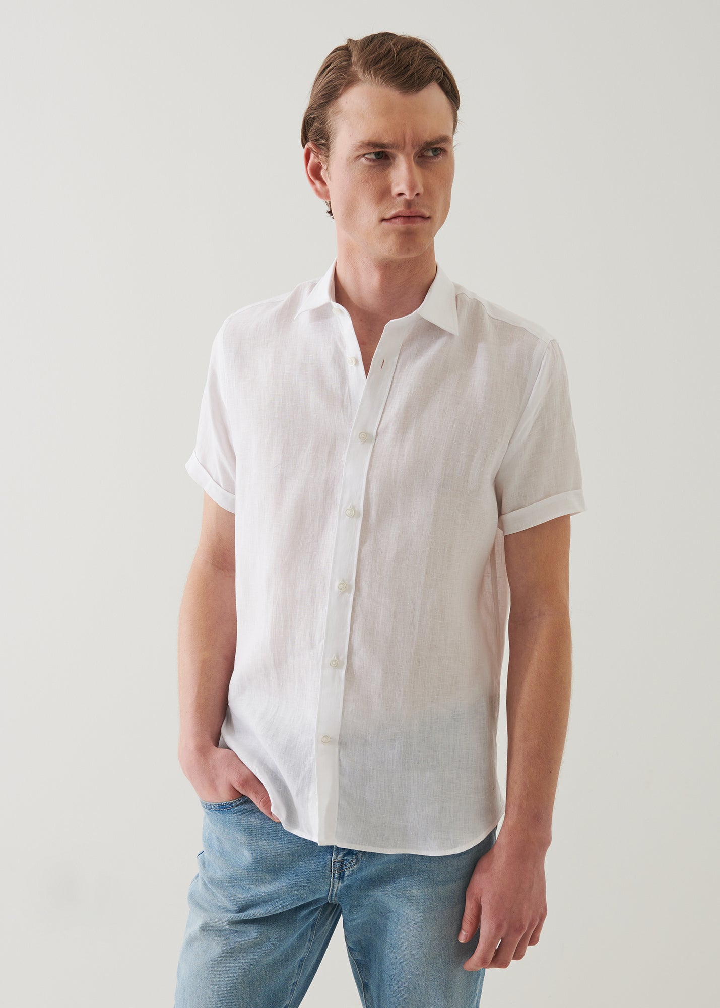 Short Sleeve Linen Shirt - PATRICK ASSARAF