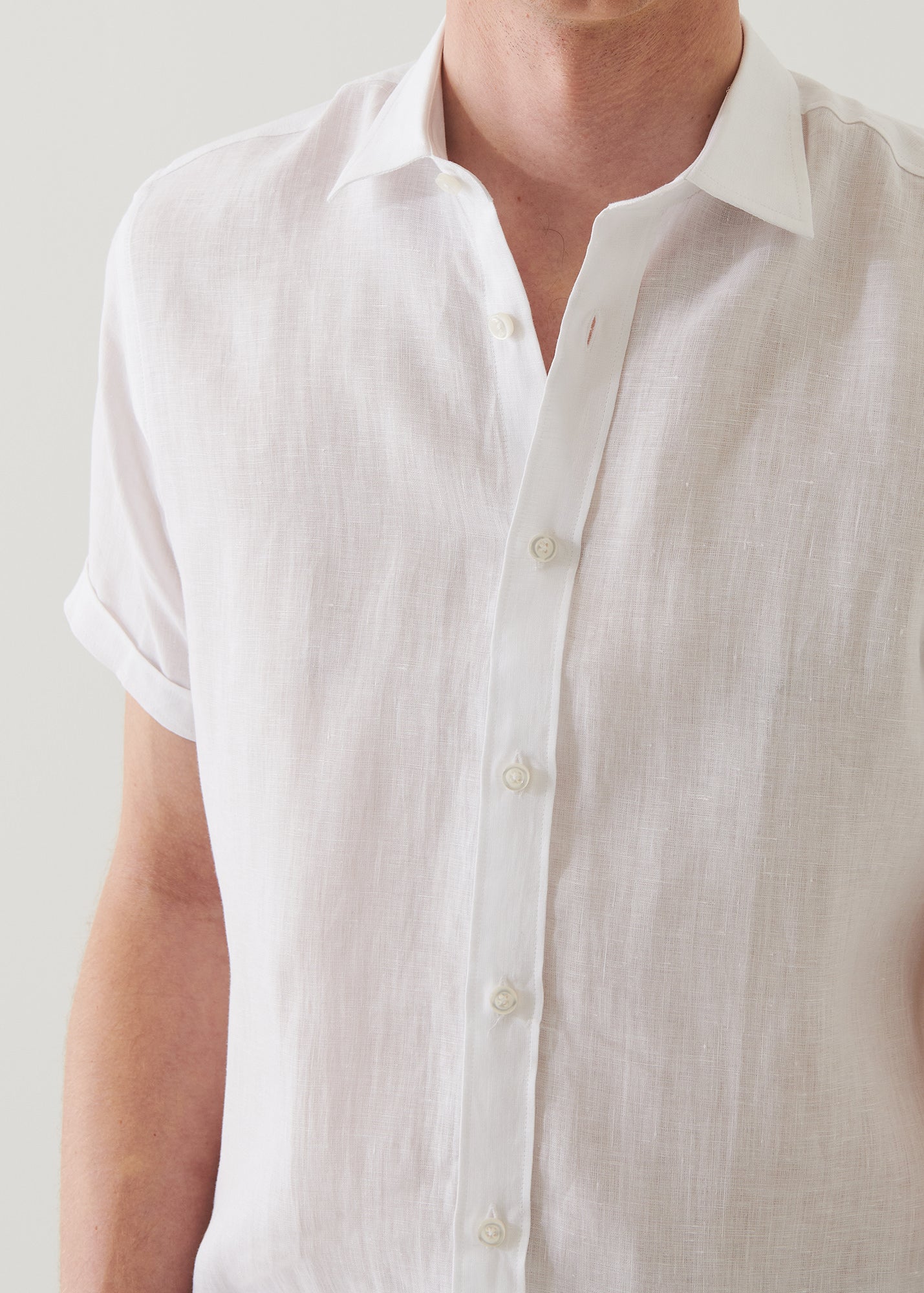 Short Sleeve Linen Shirt - PATRICK ASSARAF