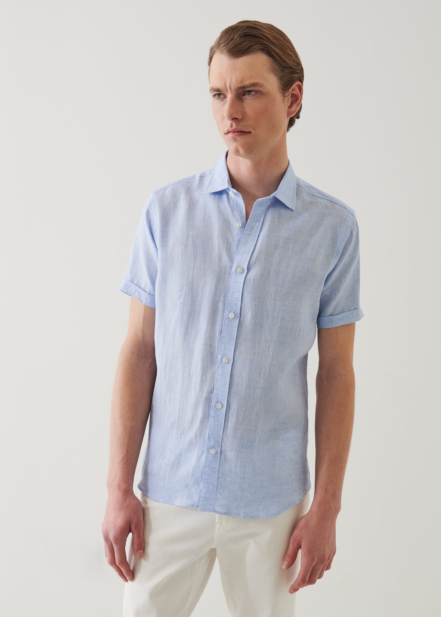 Short Sleeve Linen Shirt - PATRICK ASSARAF