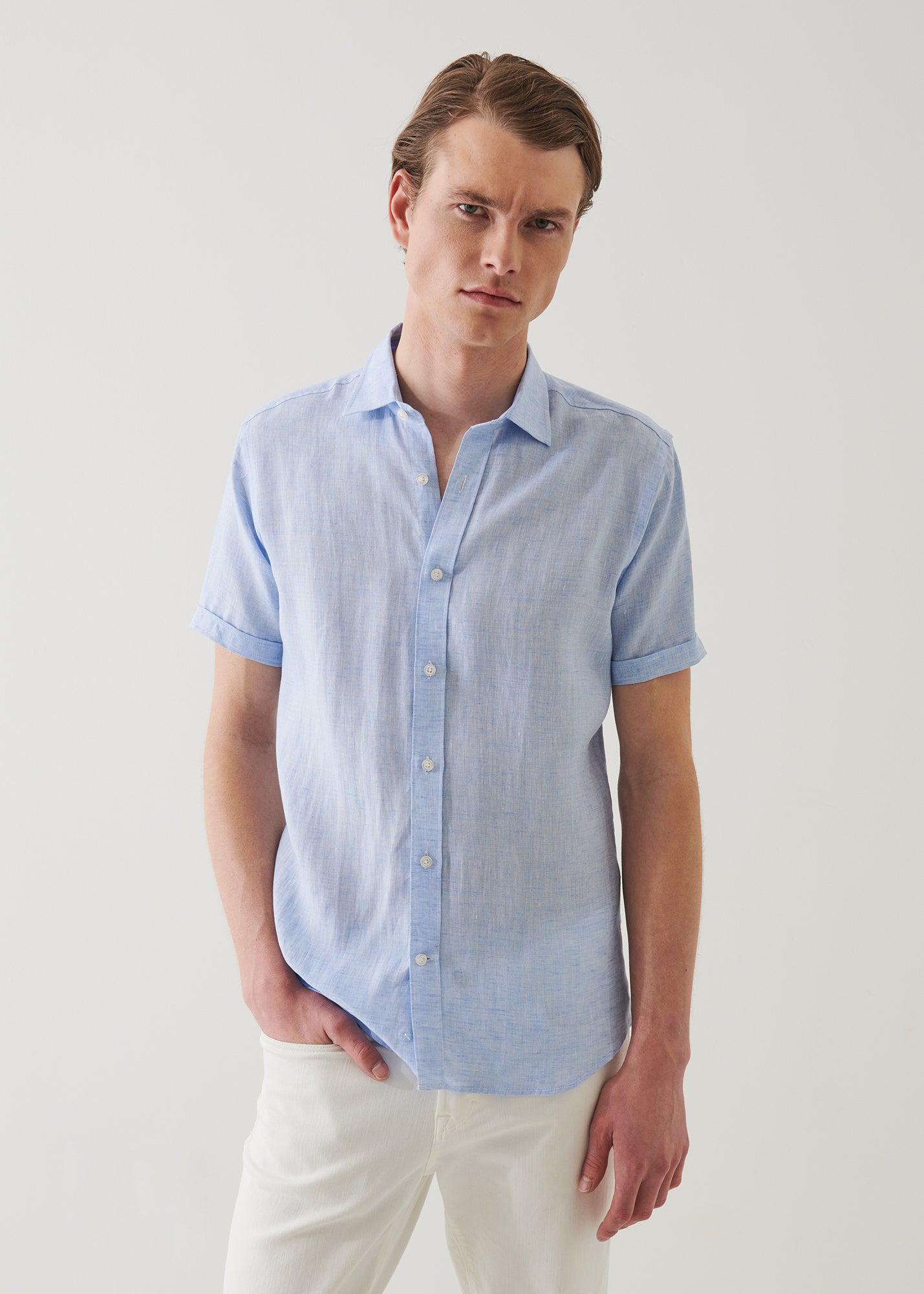 Short Sleeve Linen Shirt - PATRICK ASSARAF