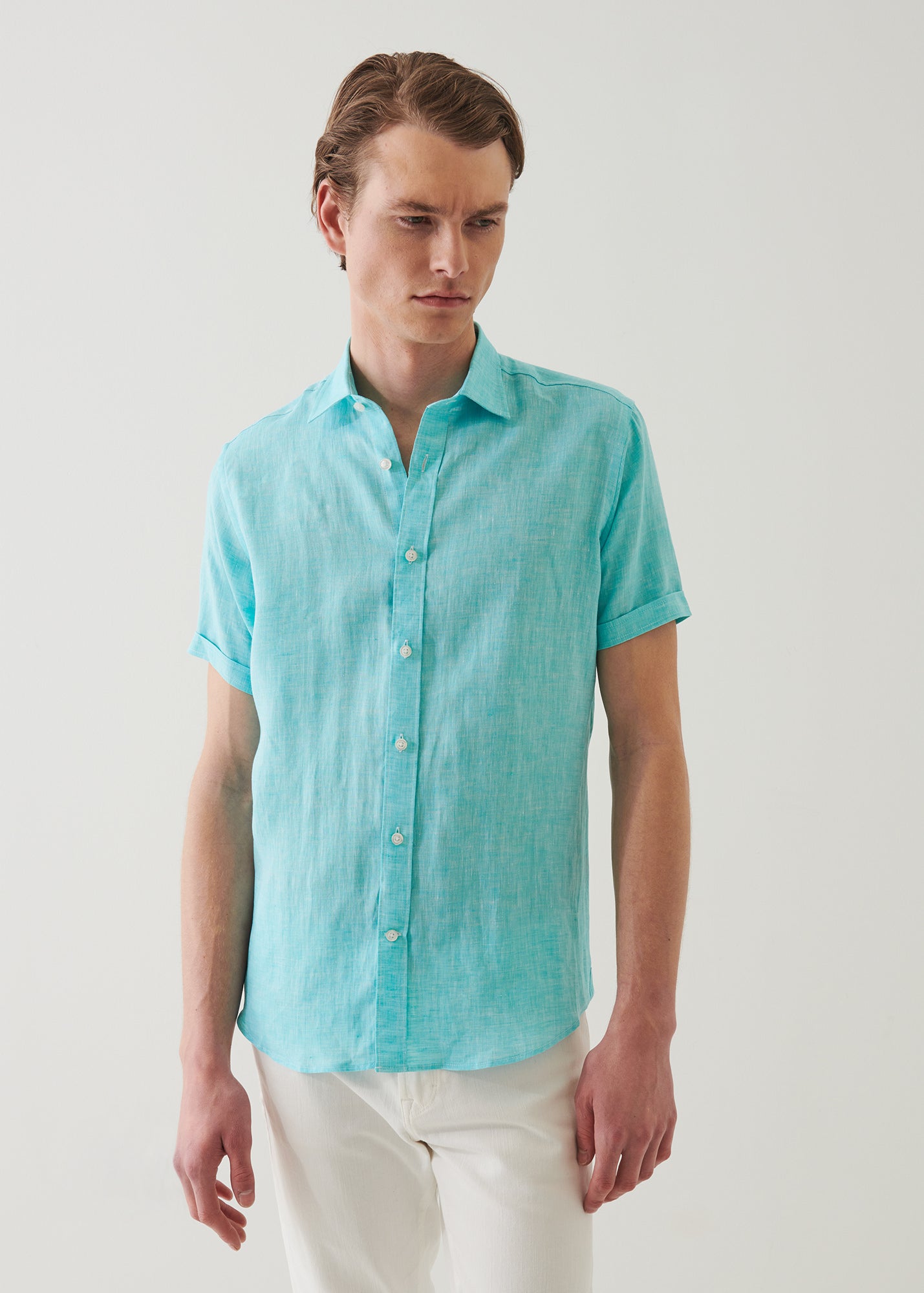 Short Sleeve Linen Shirt - PATRICK ASSARAF