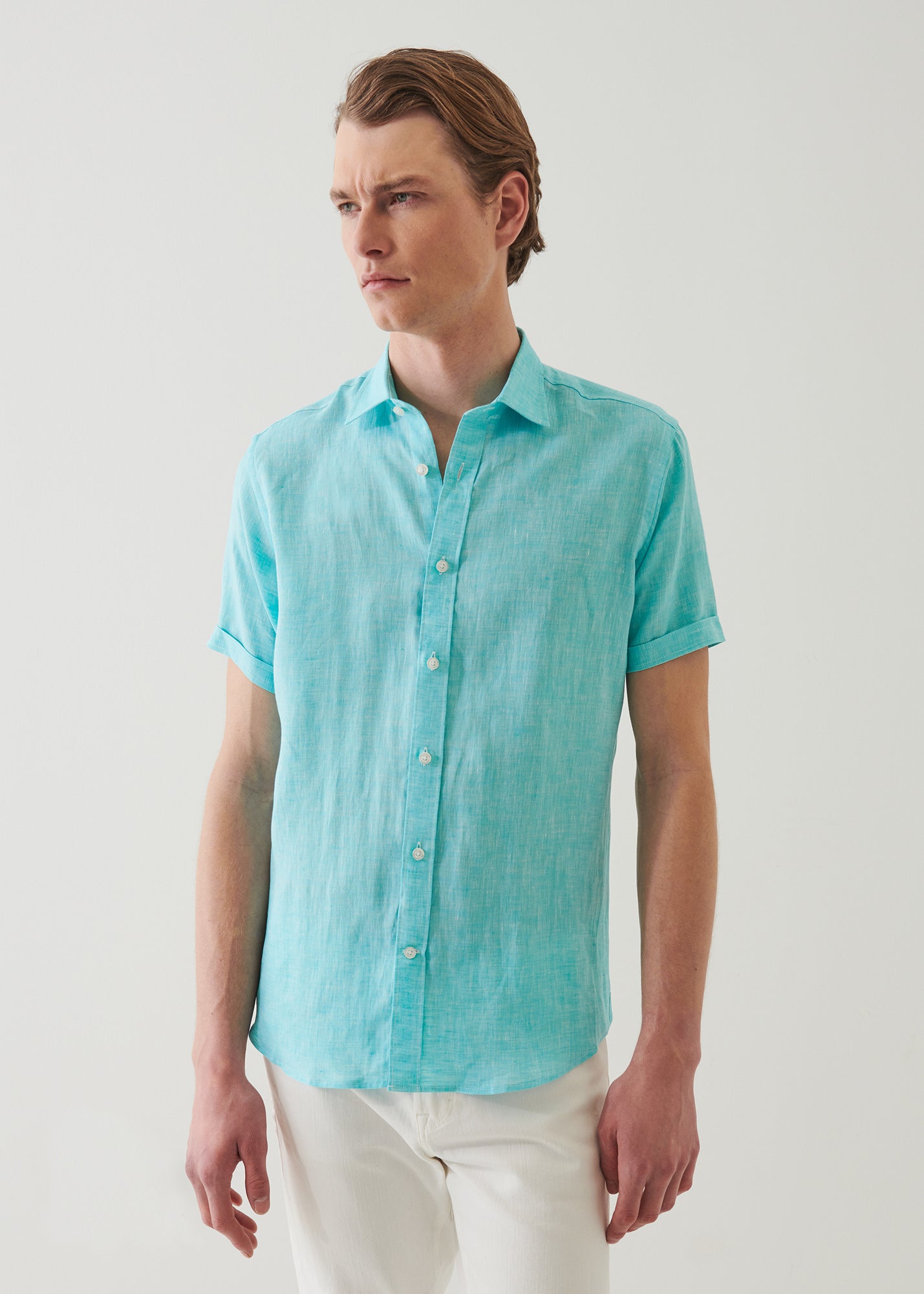 Short Sleeve Linen Shirt - PATRICK ASSARAF
