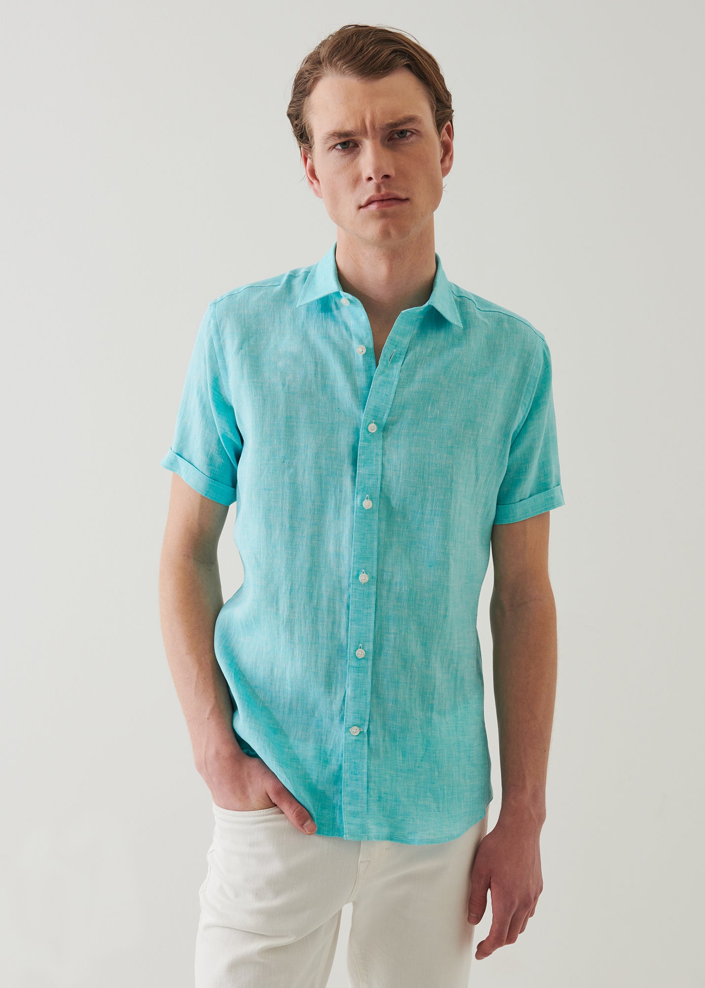 Short Sleeve Linen Shirt - PATRICK ASSARAF