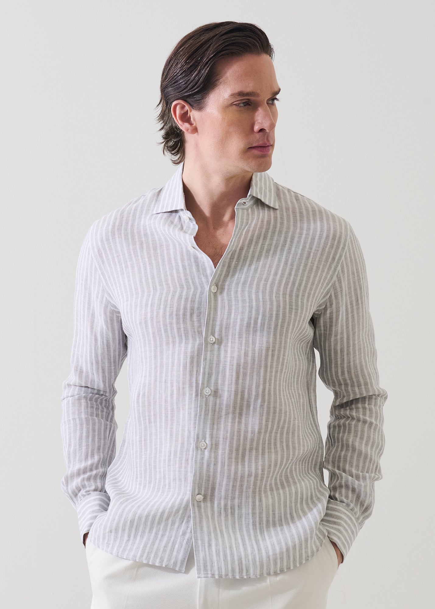 Striped Linen Shirt - PATRICK ASSARAF