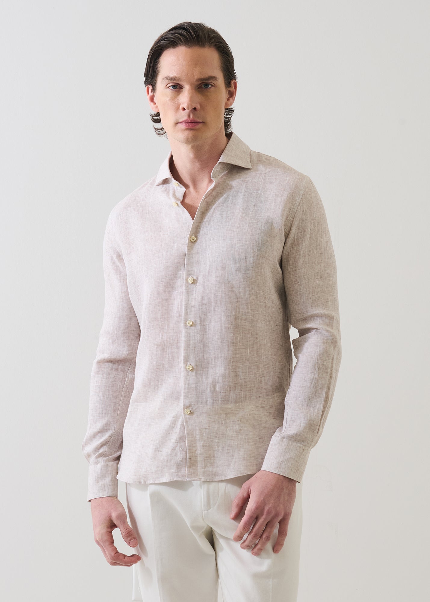 Linen End on End Shirt - PATRICK ASSARAF
