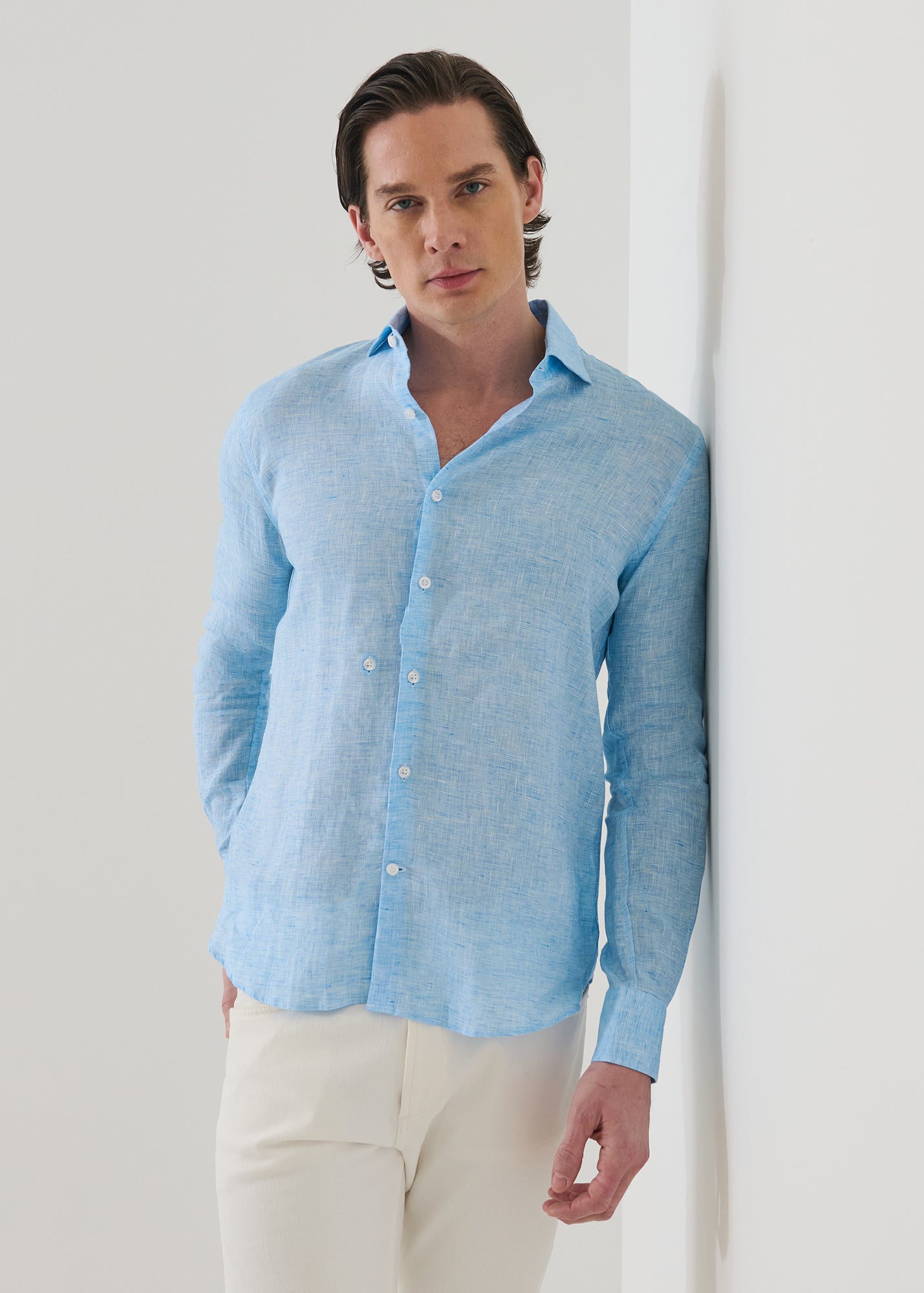 Linen End on End Shirt - PATRICK ASSARAF