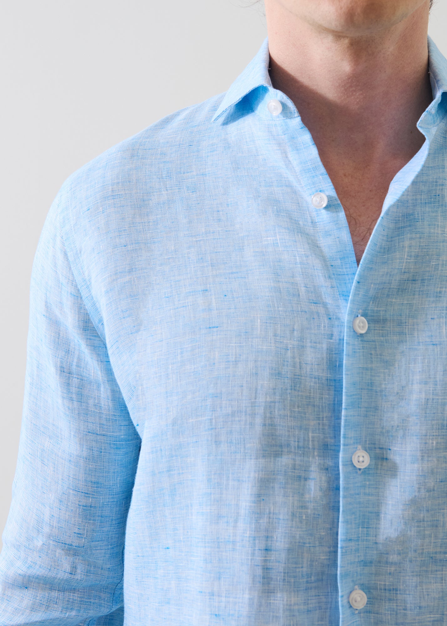 Linen End on End Shirt - PATRICK ASSARAF