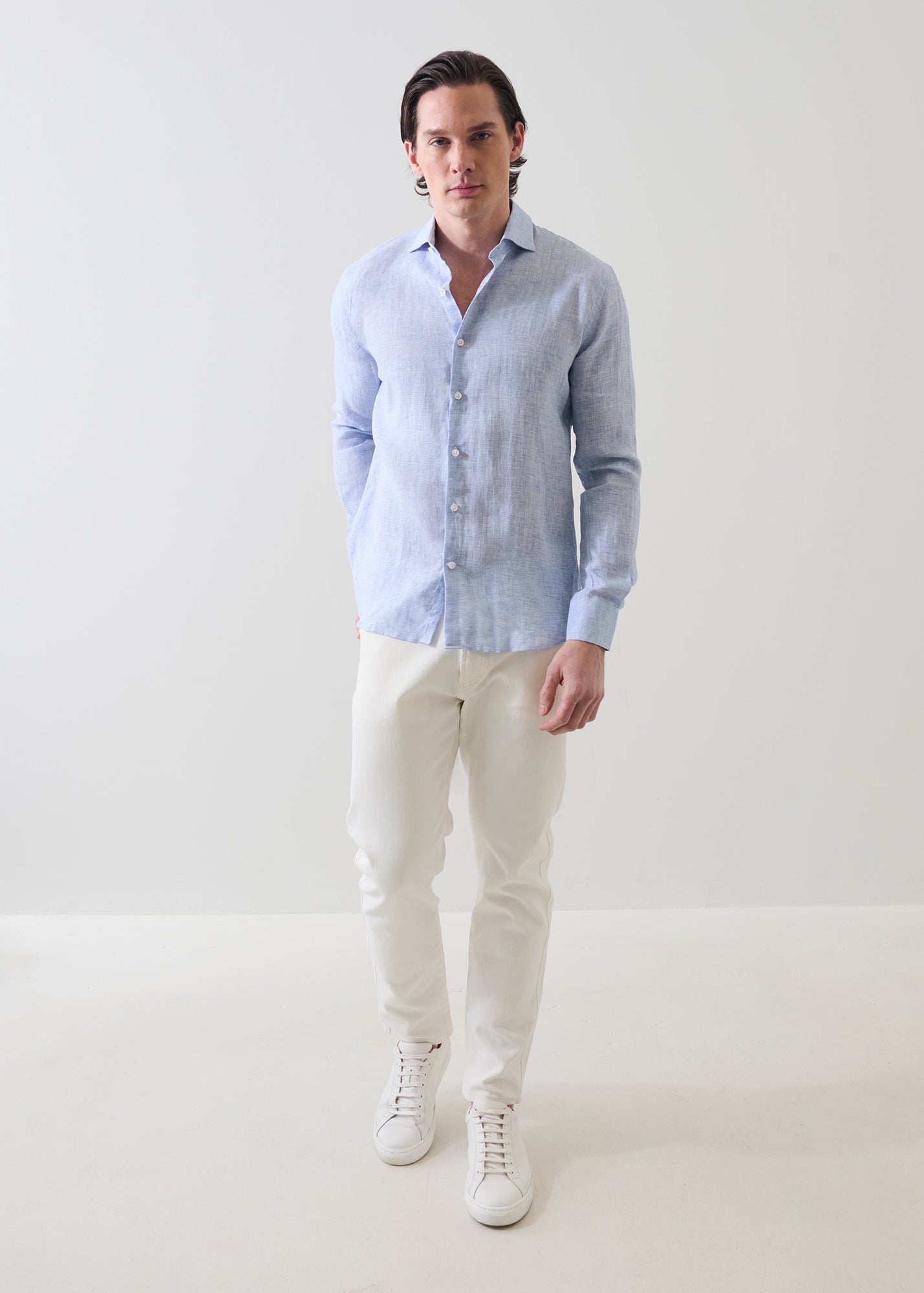 Linen End on End Shirt - PATRICK ASSARAF