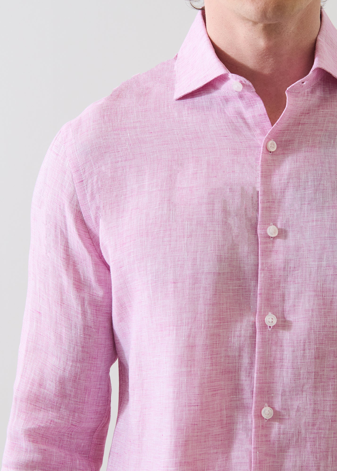 Linen End on End Shirt - PATRICK ASSARAF