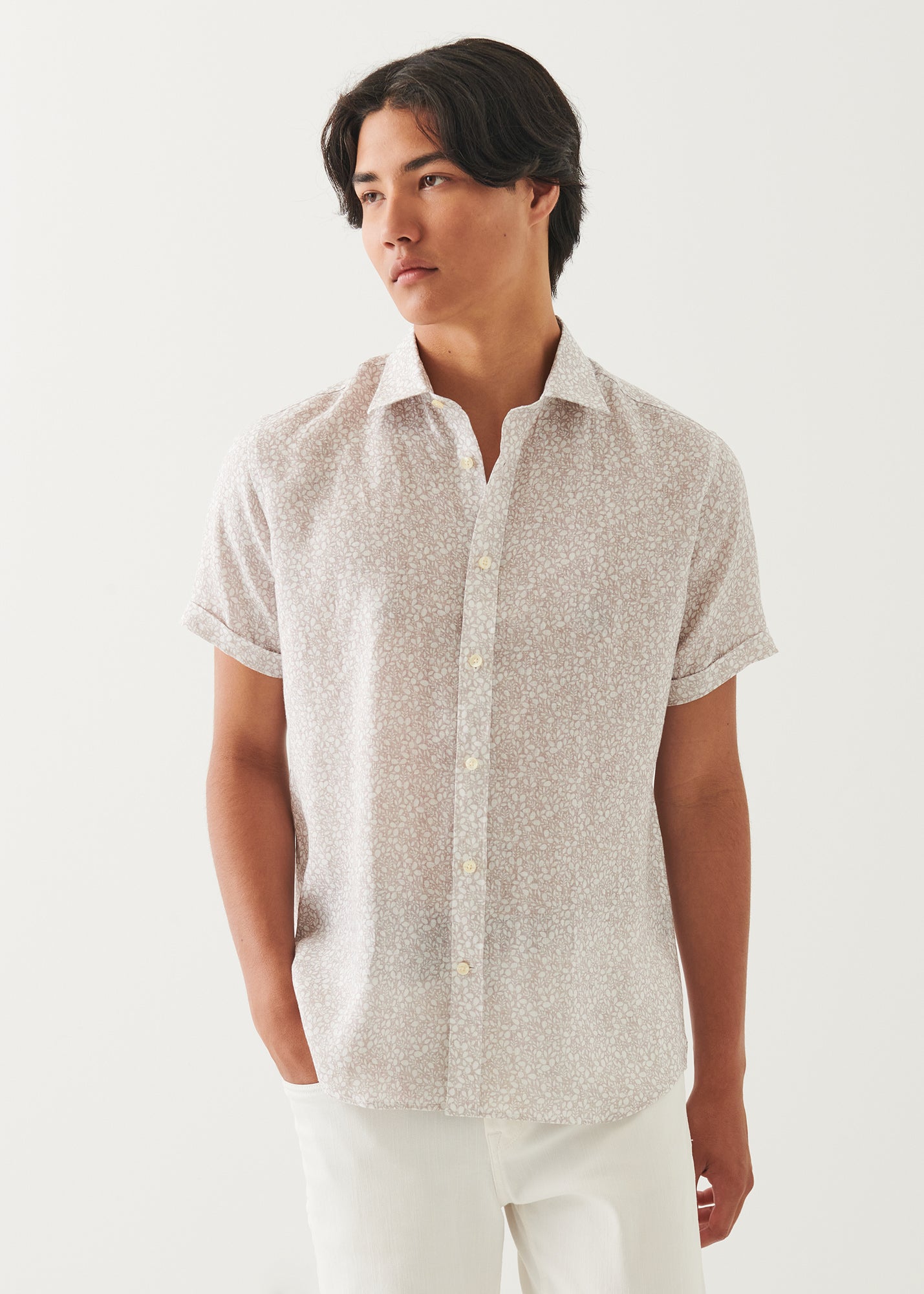 Printed Linen Shirt - PATRICK ASSARAF