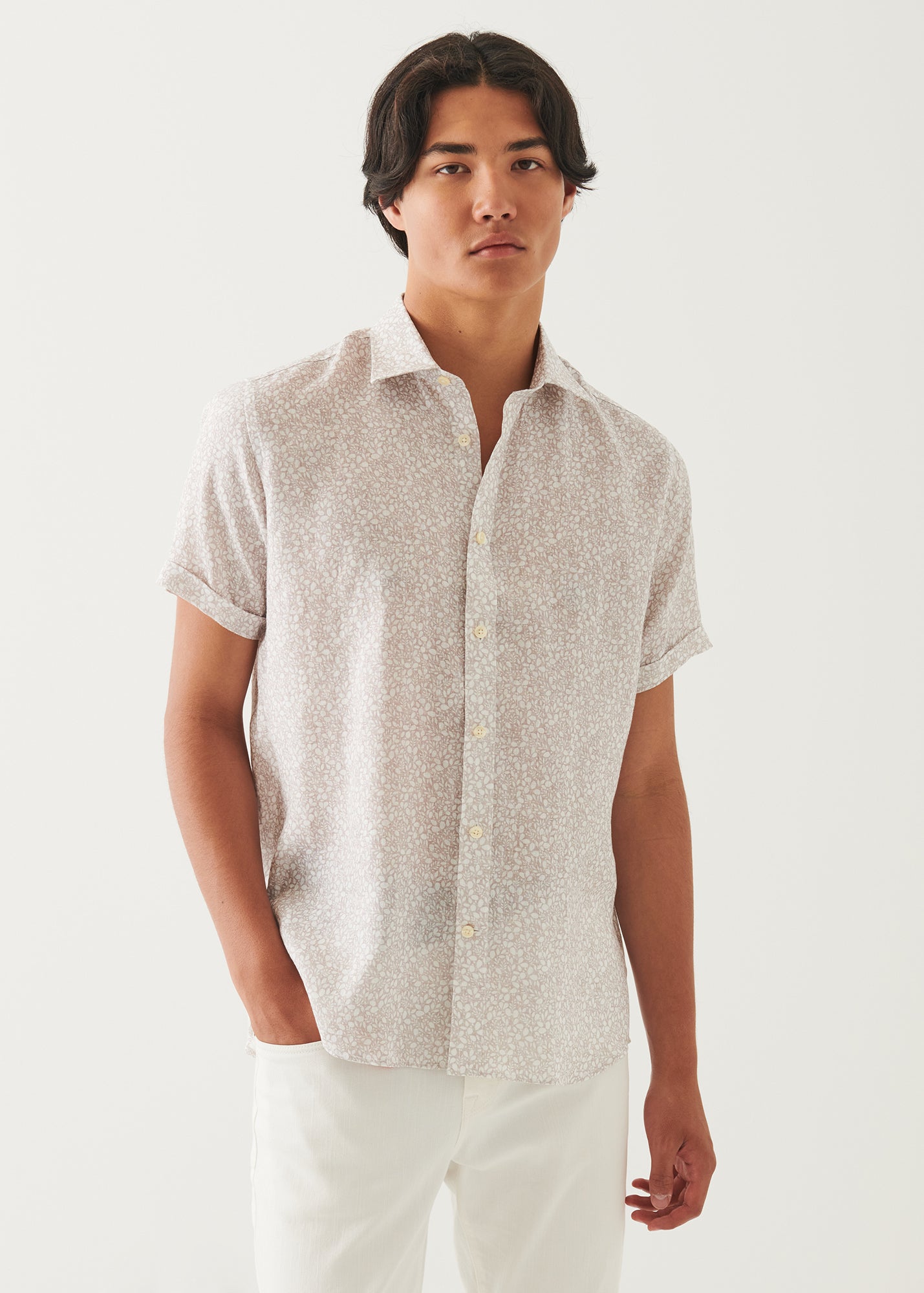 Printed Linen Shirt - PATRICK ASSARAF