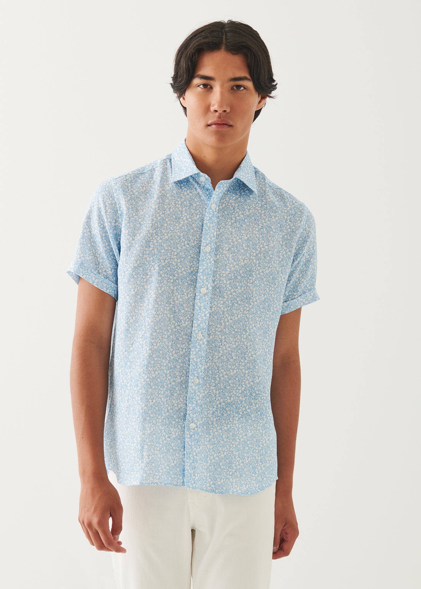 Printed Linen Shirt - PATRICK ASSARAF