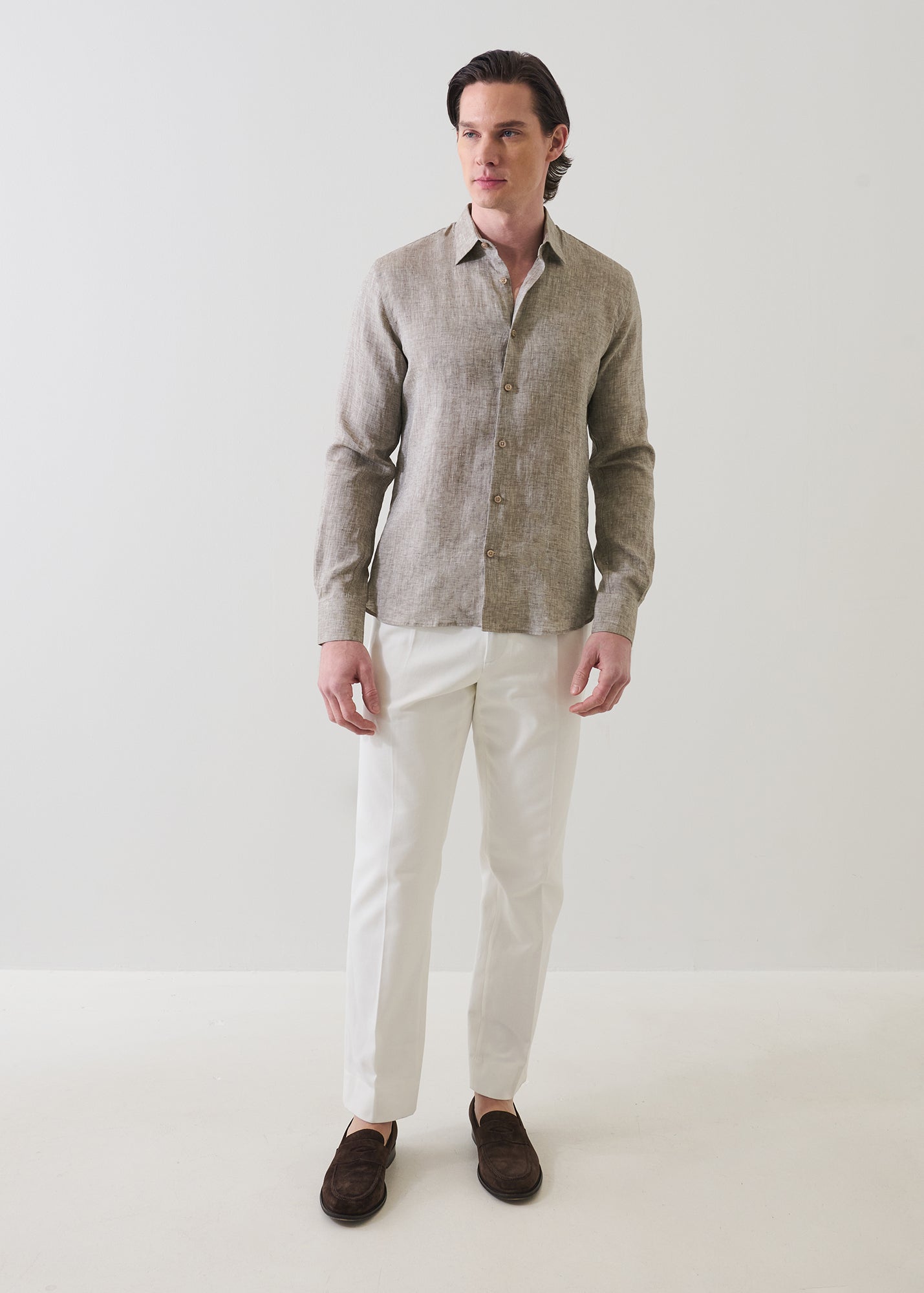 Linen Chambray Shirt - PATRICK ASSARAF