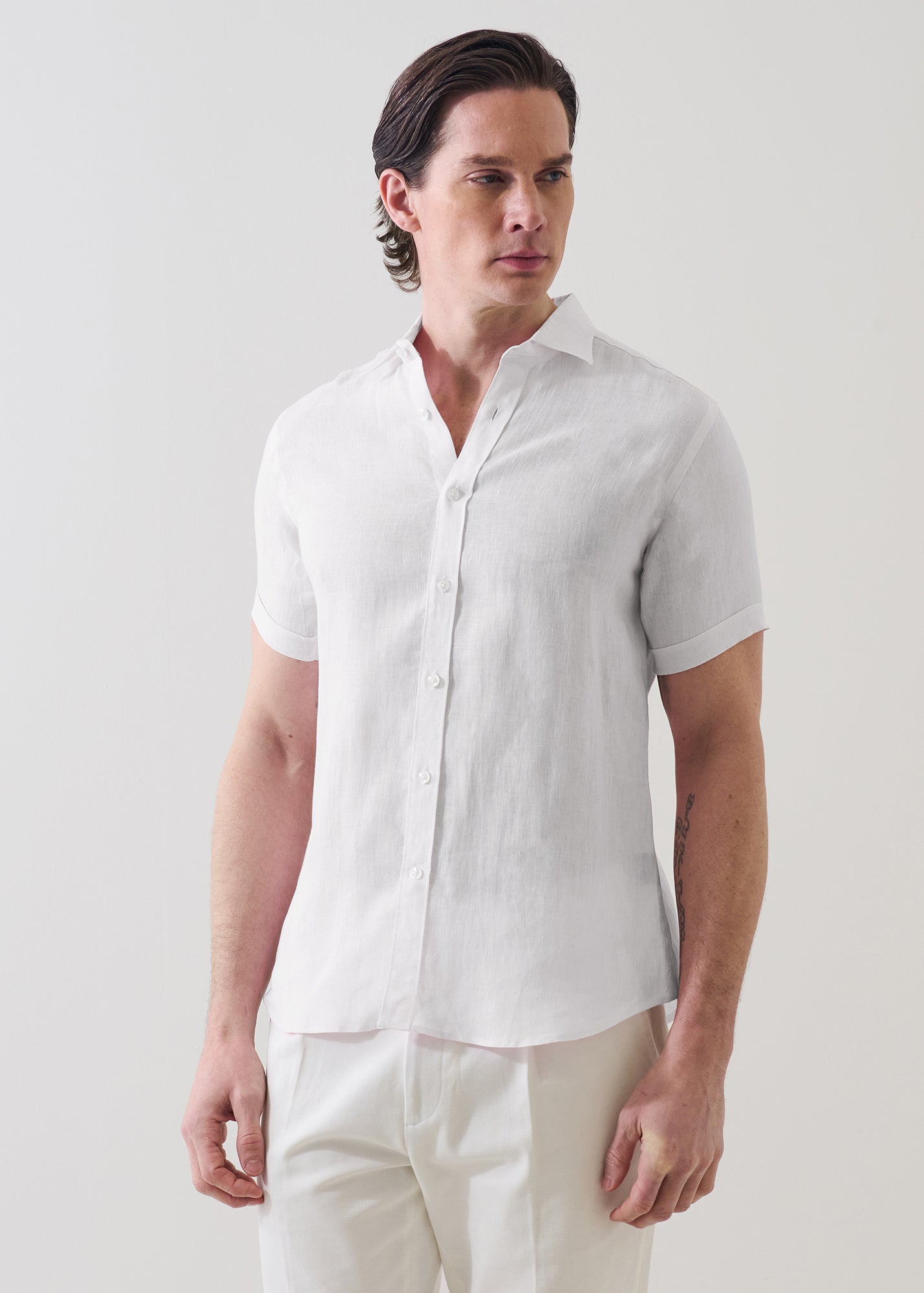 Linen Chambray Shirt - PATRICK ASSARAF